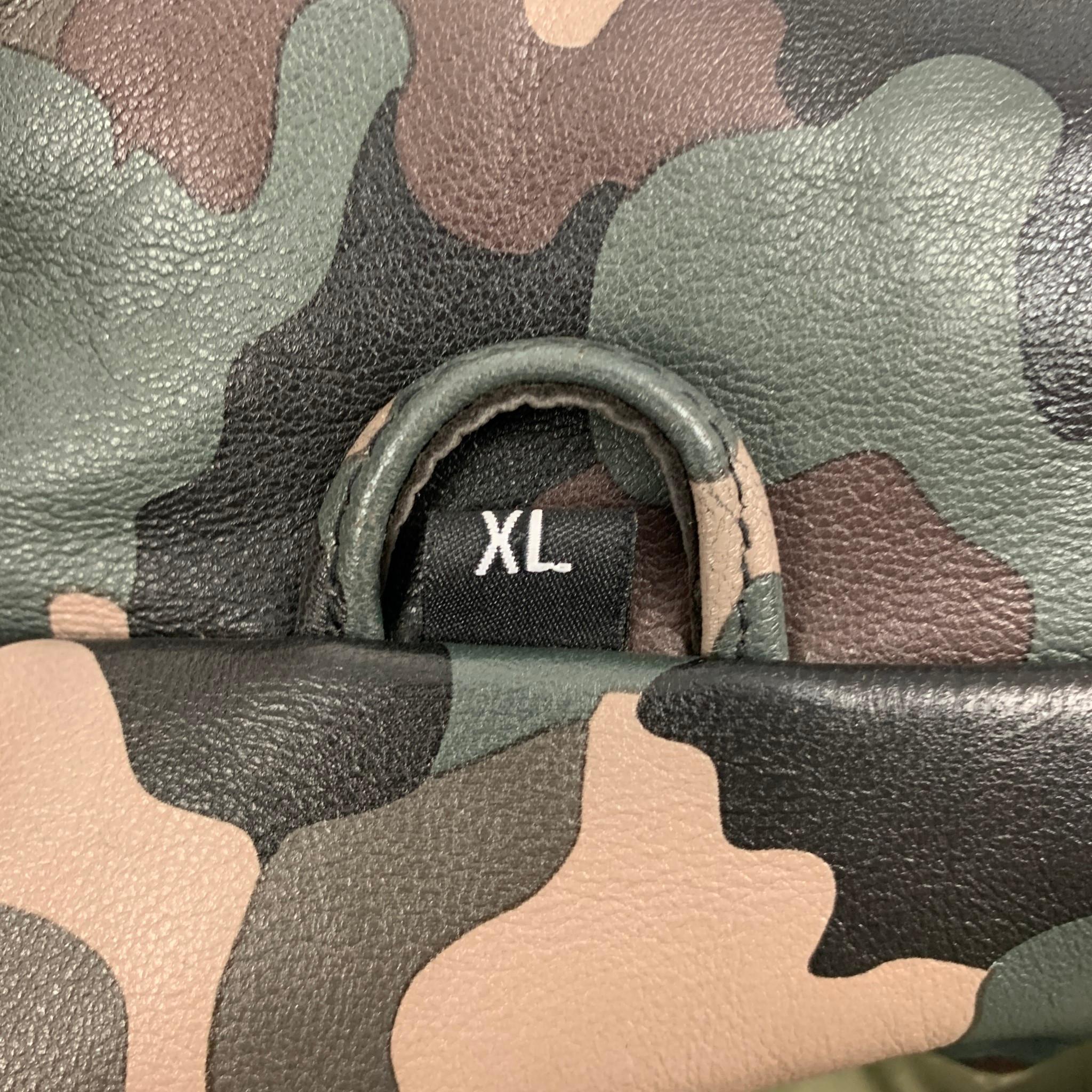 BO MIKE RONNY Size XL Olive & Taupe Camo Parka Jacket 1