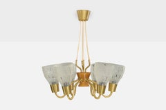 Bo Notini, Araña, Madera, Latón, Cristal, Década de 1940