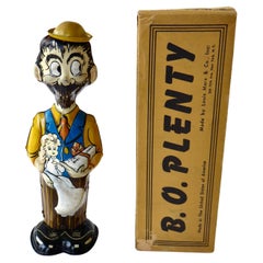 "B.O. Plenty" Used Wind-Up Tin Toy by Marx Original Box. American, Circa 1935