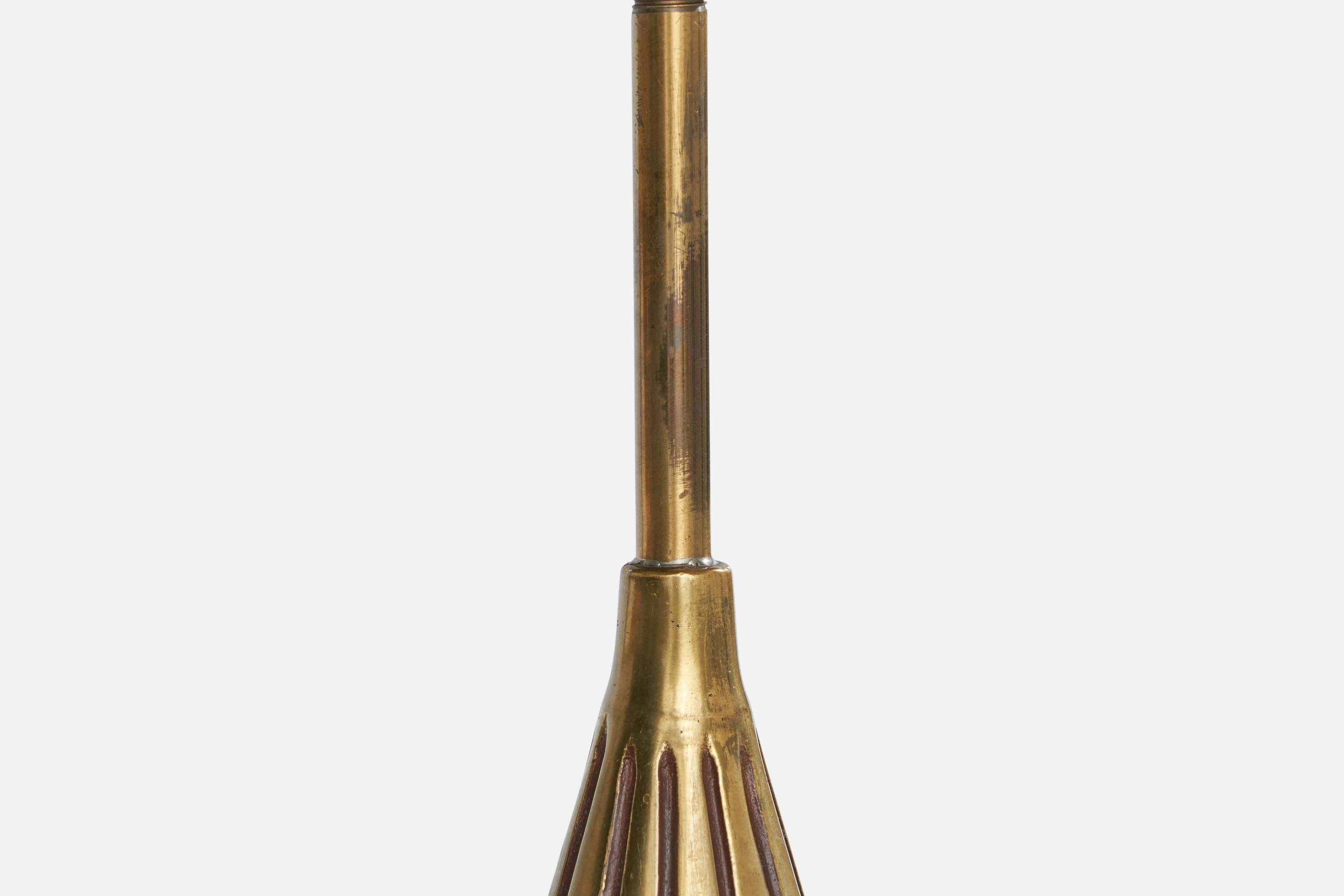 Bo Råman, lampe de table, laiton, Suède, années 1950 Bon état - En vente à High Point, NC
