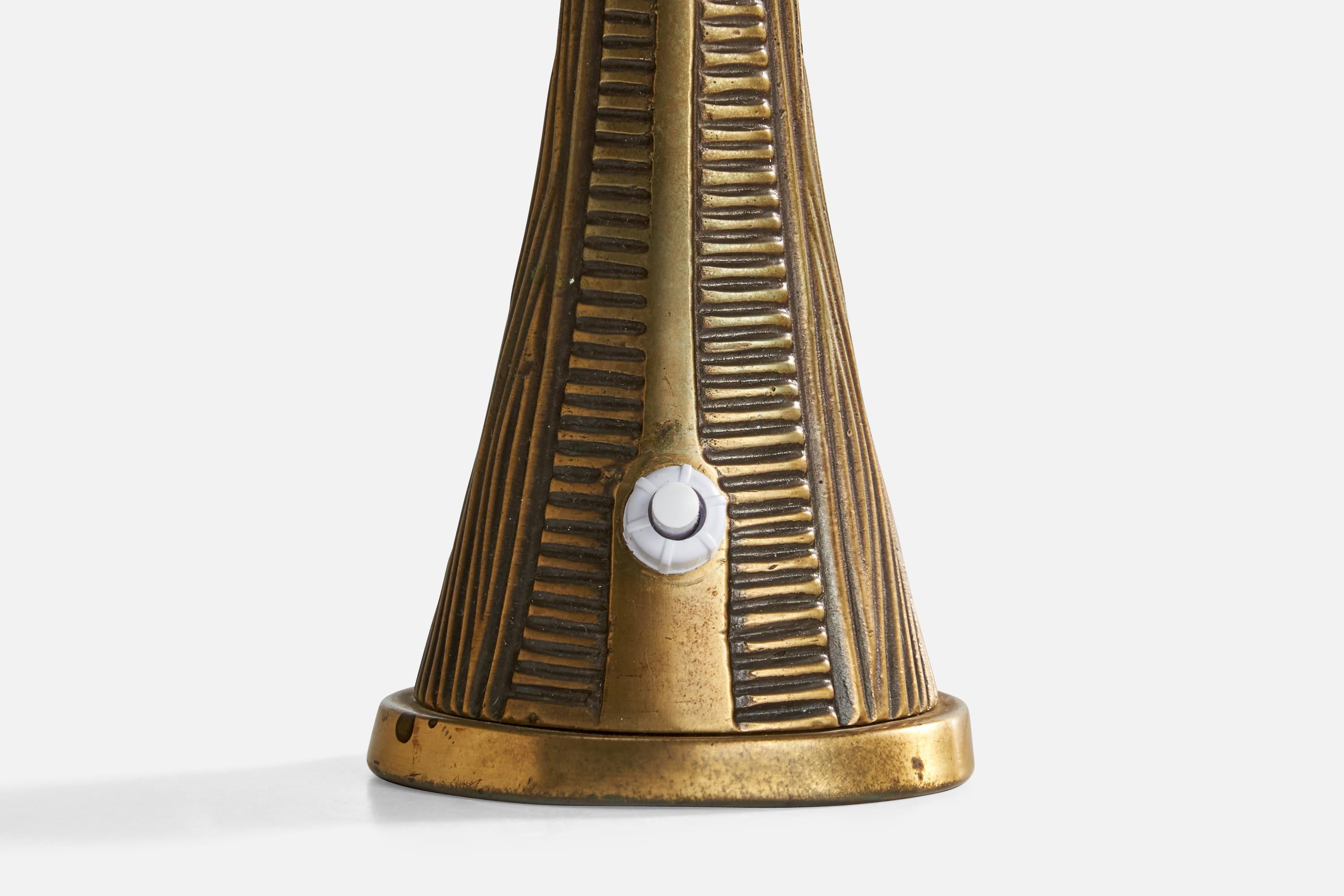Bo Råman, Lampada da tavolo, Ottone, Svezia, anni '50 In condizioni buone in vendita a High Point, NC