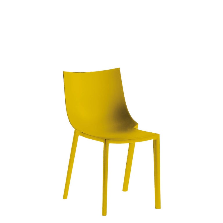 "Bo" Stackable Colored Chair Designed by Philippe Starck for Driade For