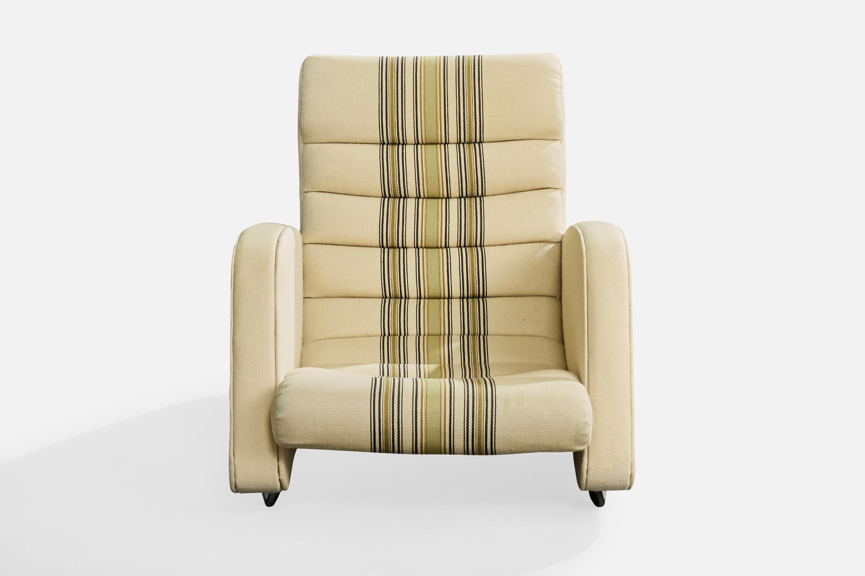 Scandinavian Modern Bo Wretling, Lounge Chair, Wood, Metal, Sweden, 1930s For Sale