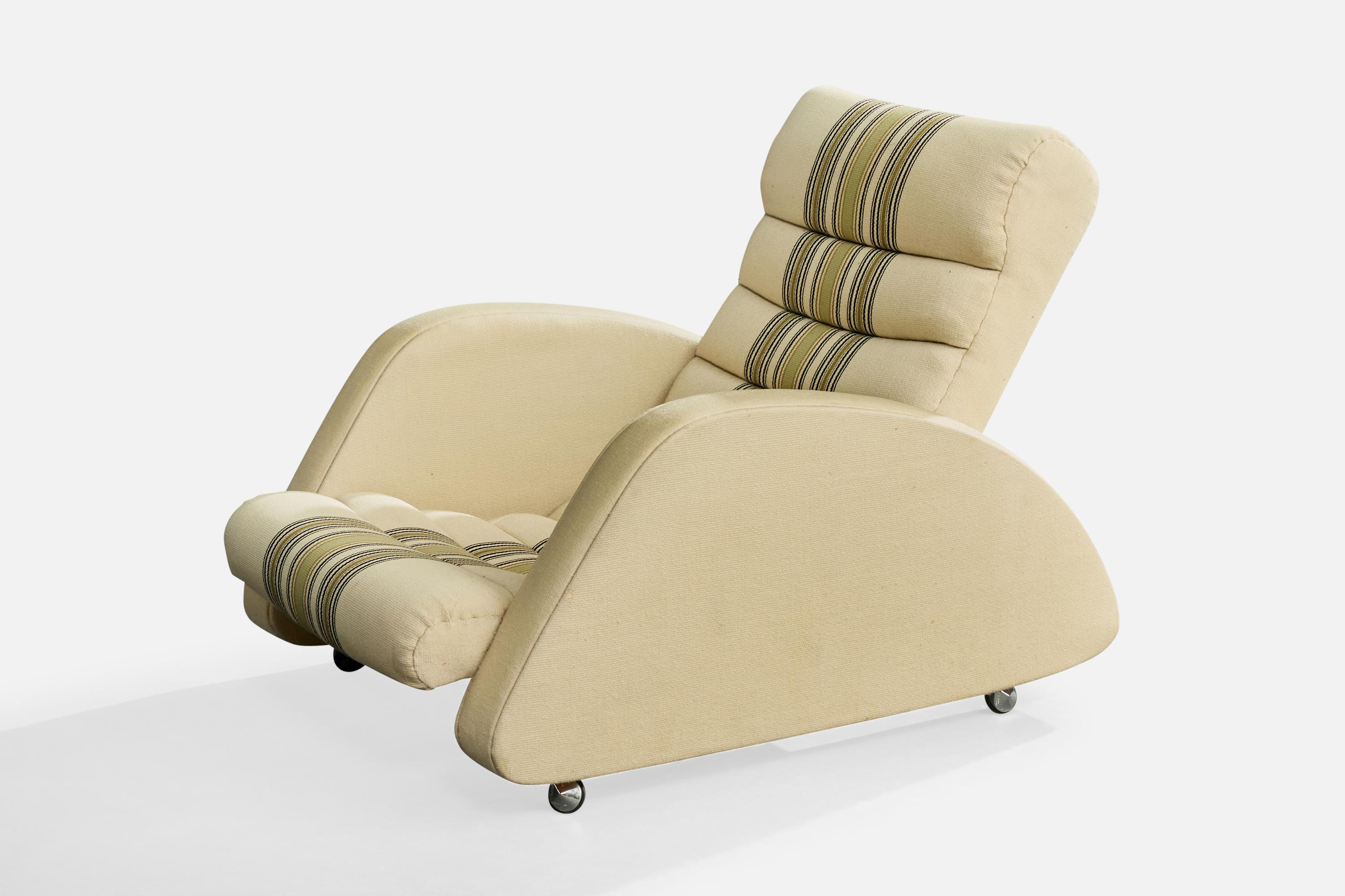 Swedish Bo Wretling, Lounge Chair, Wood, Metal, Sweden, 1930s For Sale