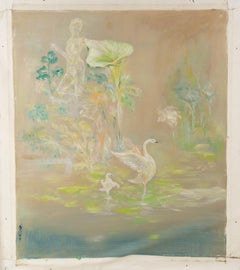 Bo Zhang Óleo Original Abstracto Sobre Lienzo "Pureza"