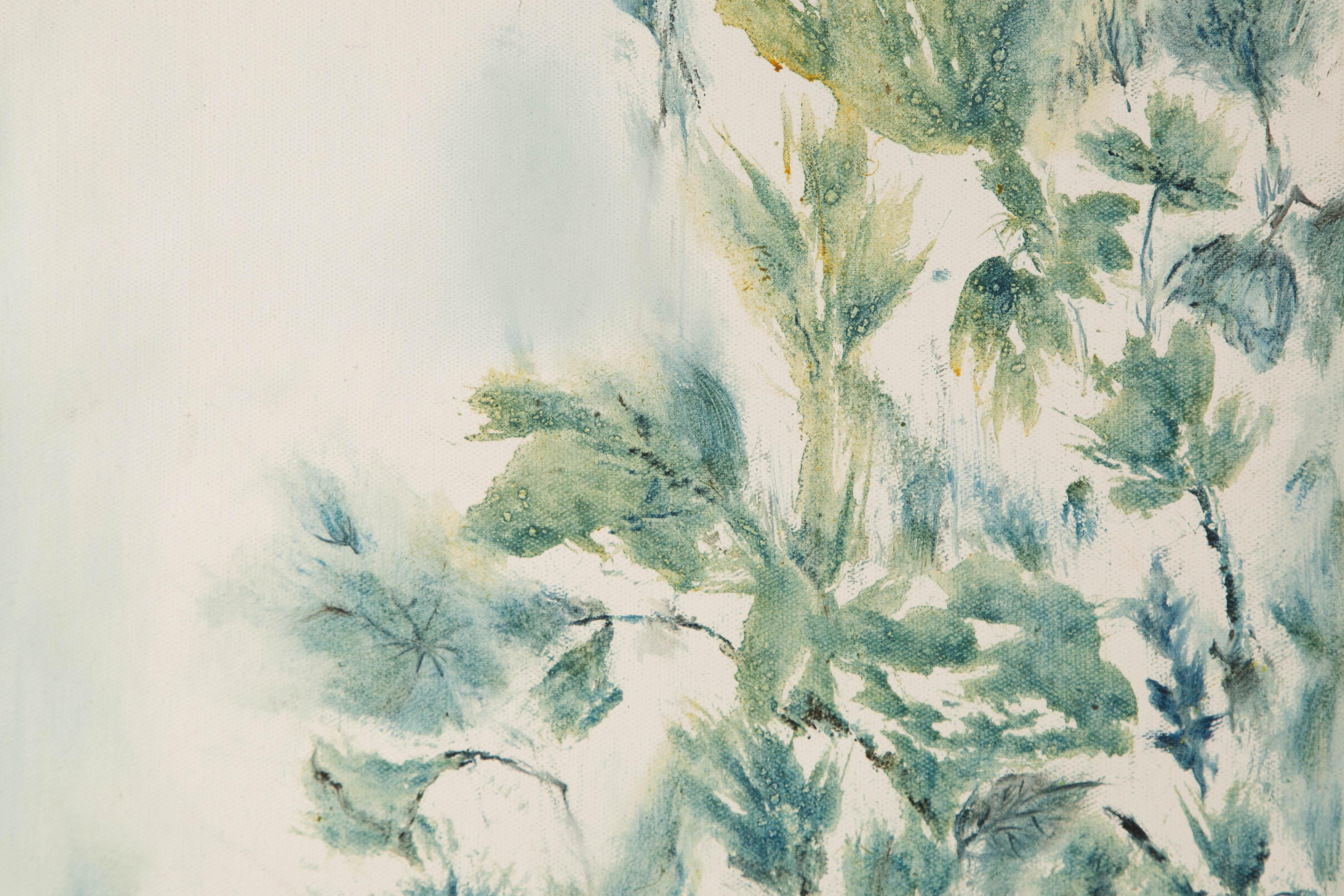 Bo Zhang Floral Original Öl auf Leinwand 