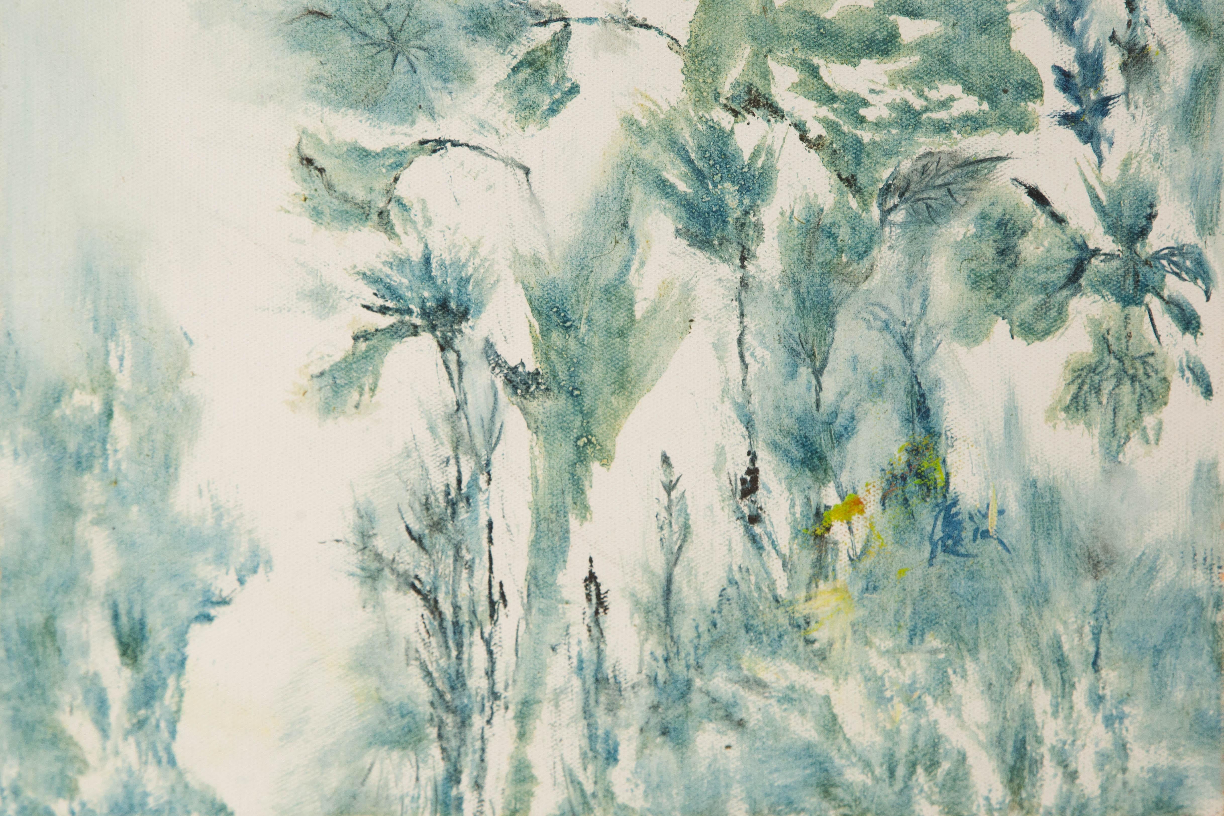 Bo Zhang Floral Original Öl auf Leinwand 