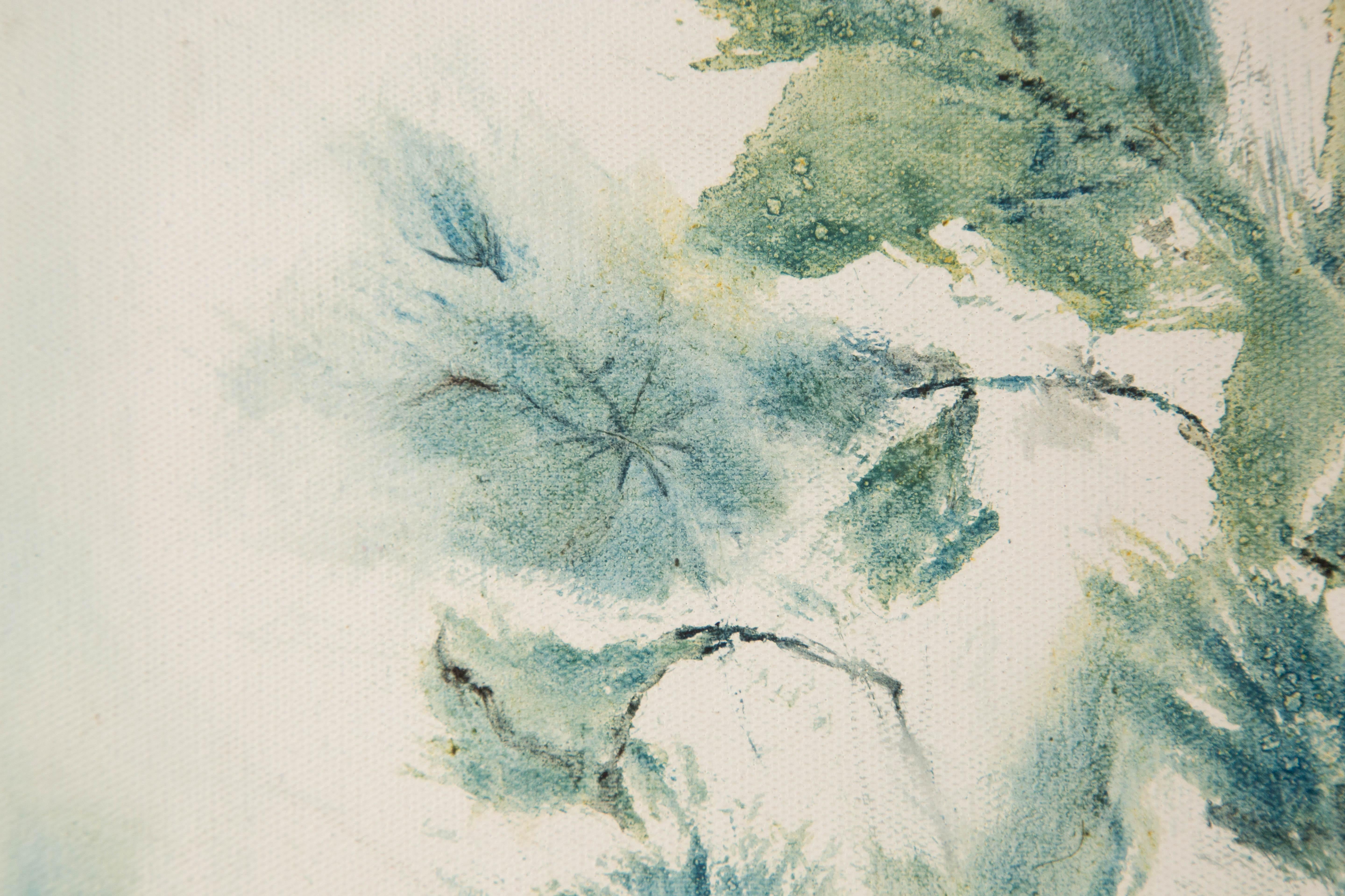 Bo Zhang Floral Original Öl auf Leinwand 
