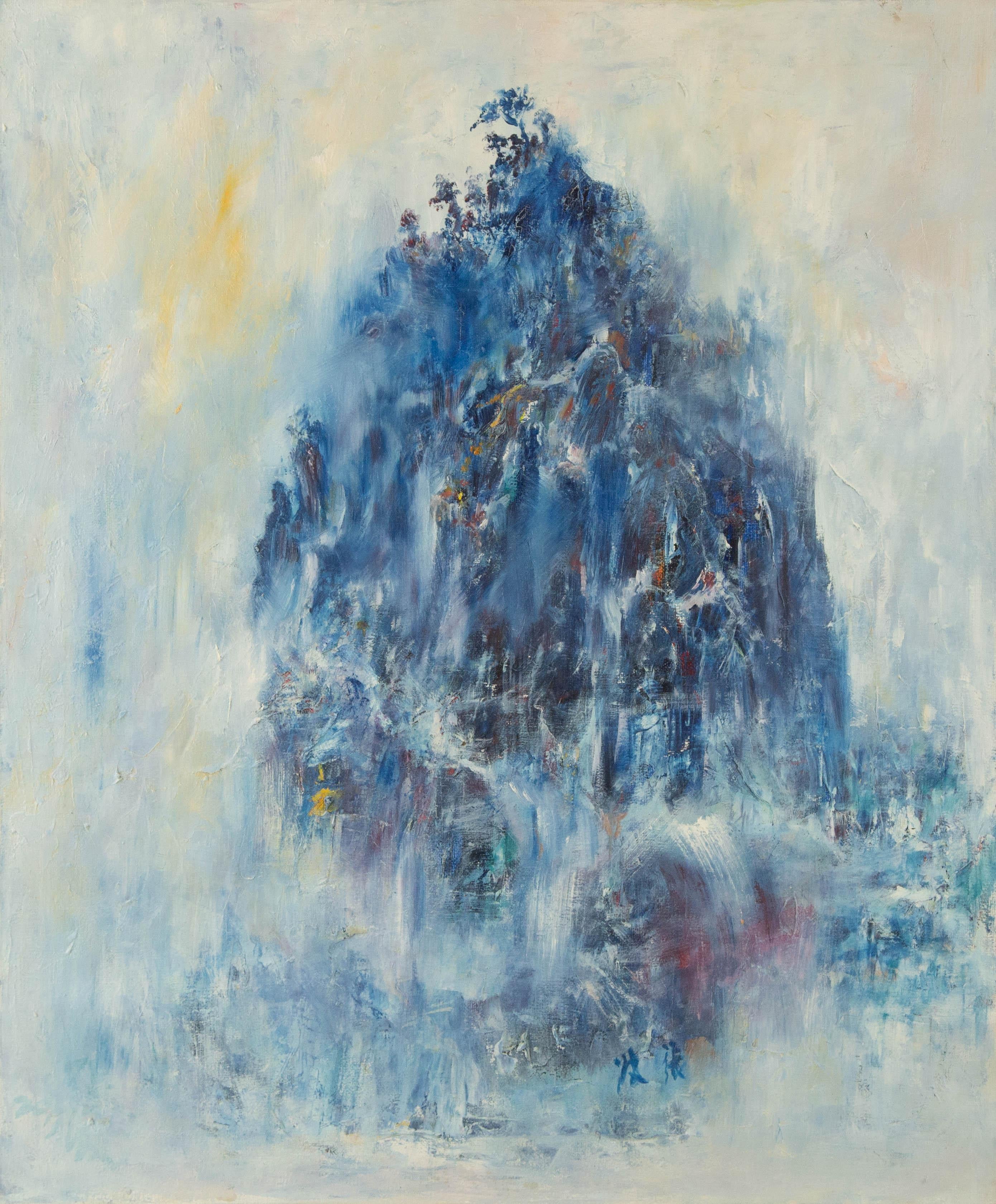  Title: Spirit of the Mountain 1
 Medium: Oil on canvas
 Size: 23.5 x 19.25 inches
 Frame: Framing options available!
 Condition: The painting appears to be in excellent condition.
 Note: This painting is unstretched, shipped rolled unless