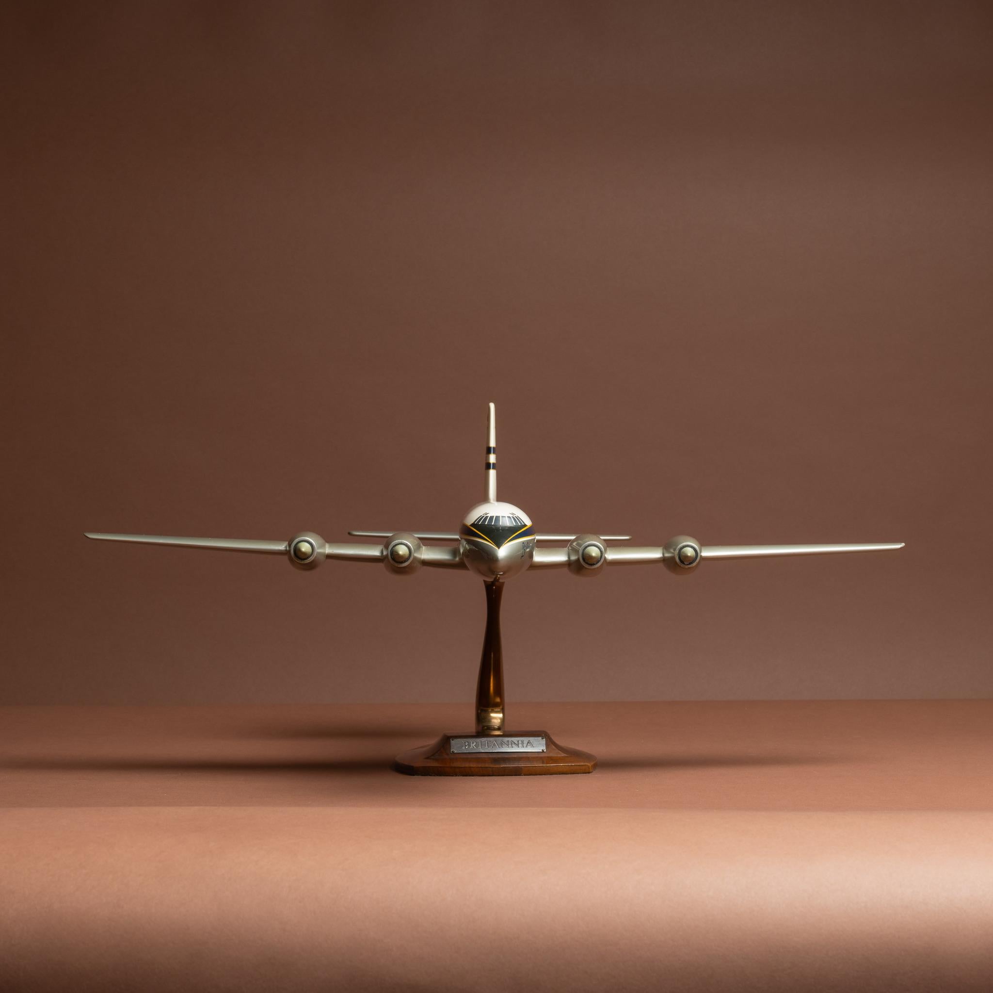 British BOAC Bristol Britannia Model Airliner, circa 1957