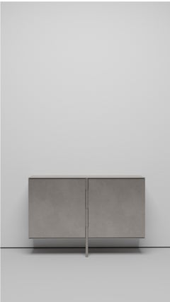 Estantería de pared para armario de juegos de mesa en chapa de aluminio encerado by Jonathan Nesci