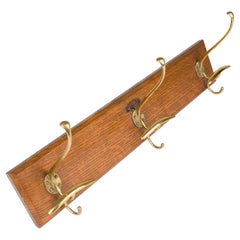 board of coat hooks, Italian, circa 1950.
