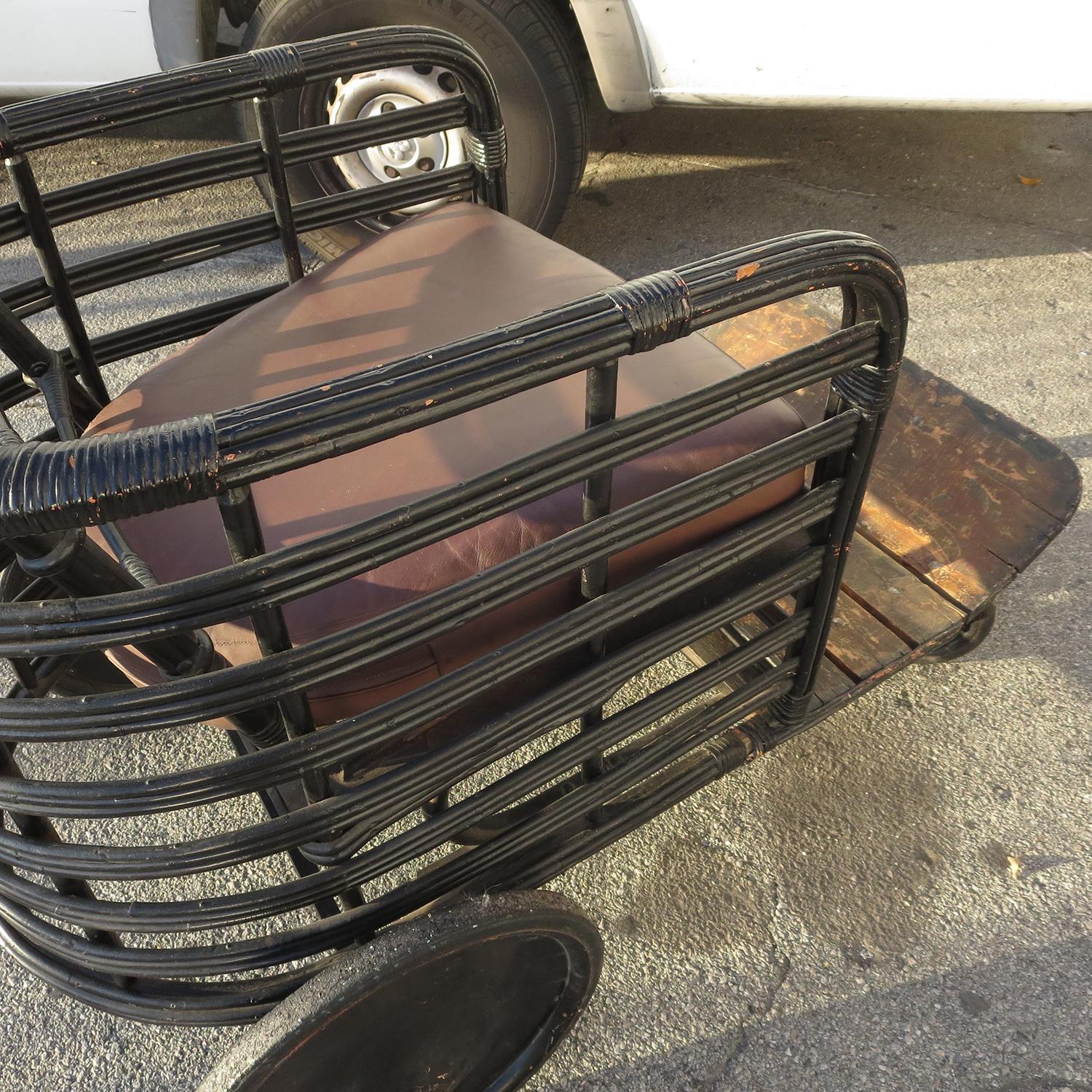 Boardwalk Stroller Chair in Painted Wicker (amerikanisch)