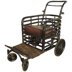 Antique Boardwalk Stroller Chair in Painted Wicker