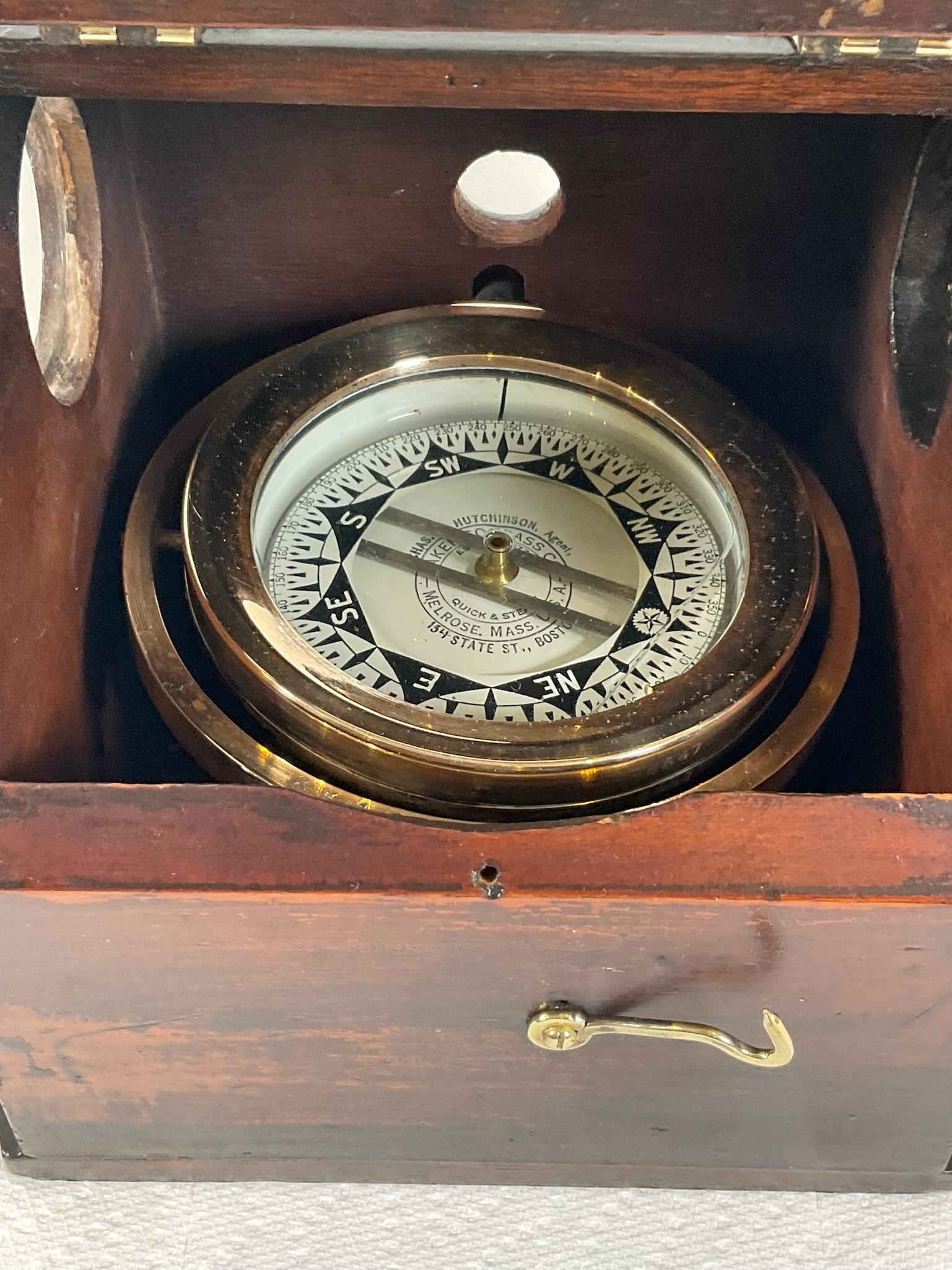 Boat Binnacle Compass from the 19th Century For Sale 4