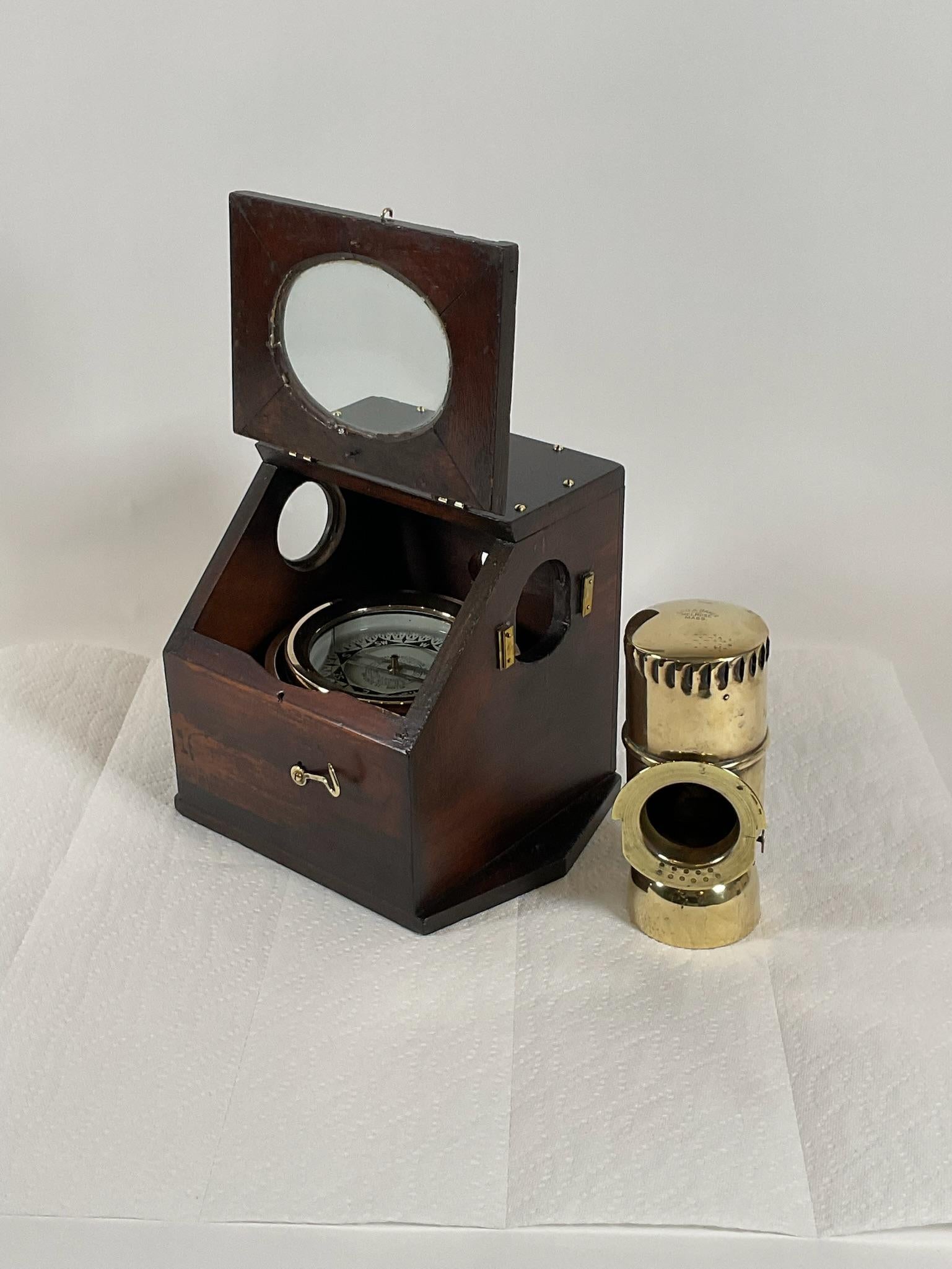 Boat Binnacle Compass from the 19th Century For Sale 7