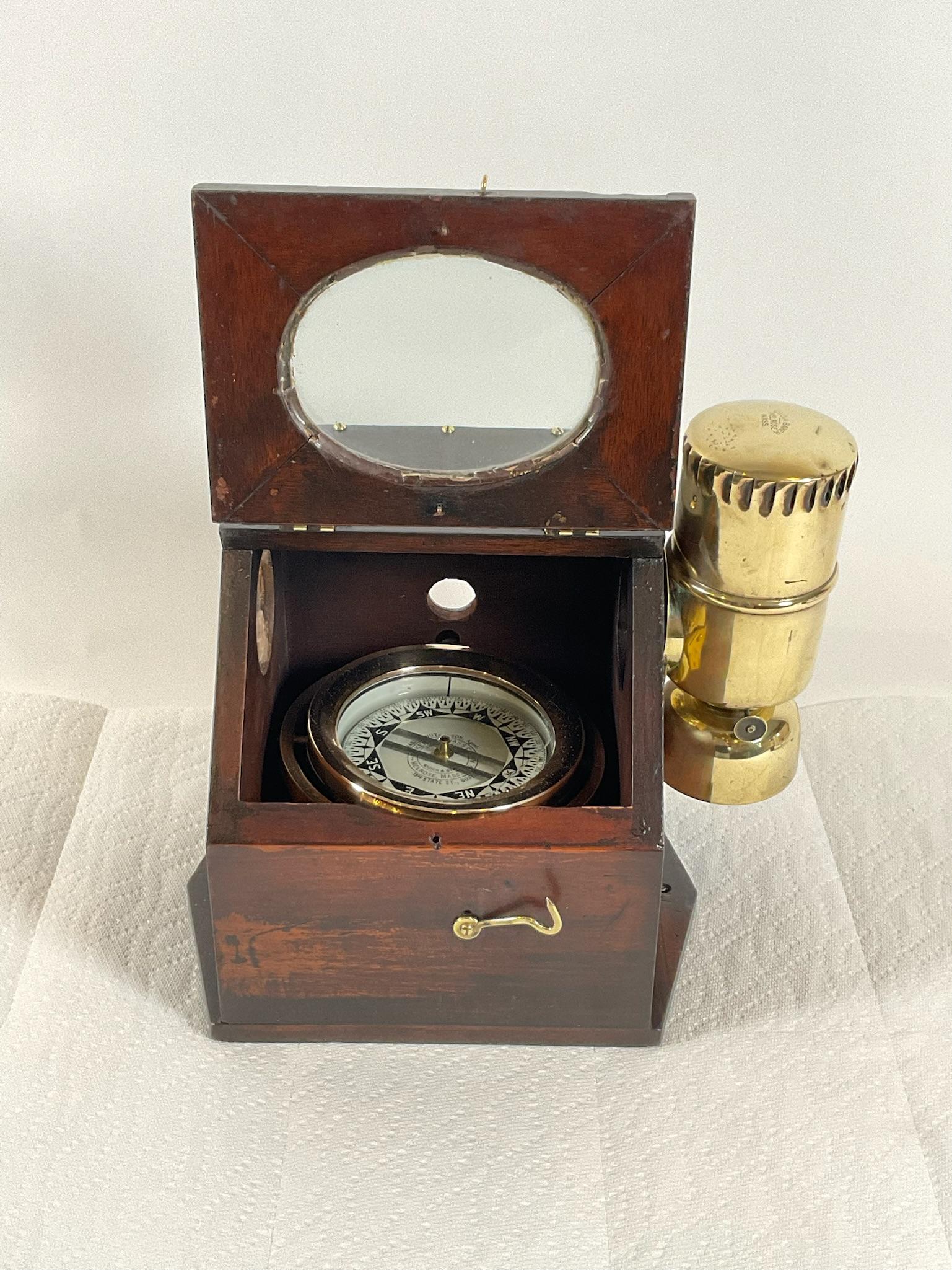 Boat Binnacle Compass from the 19th Century For Sale 3