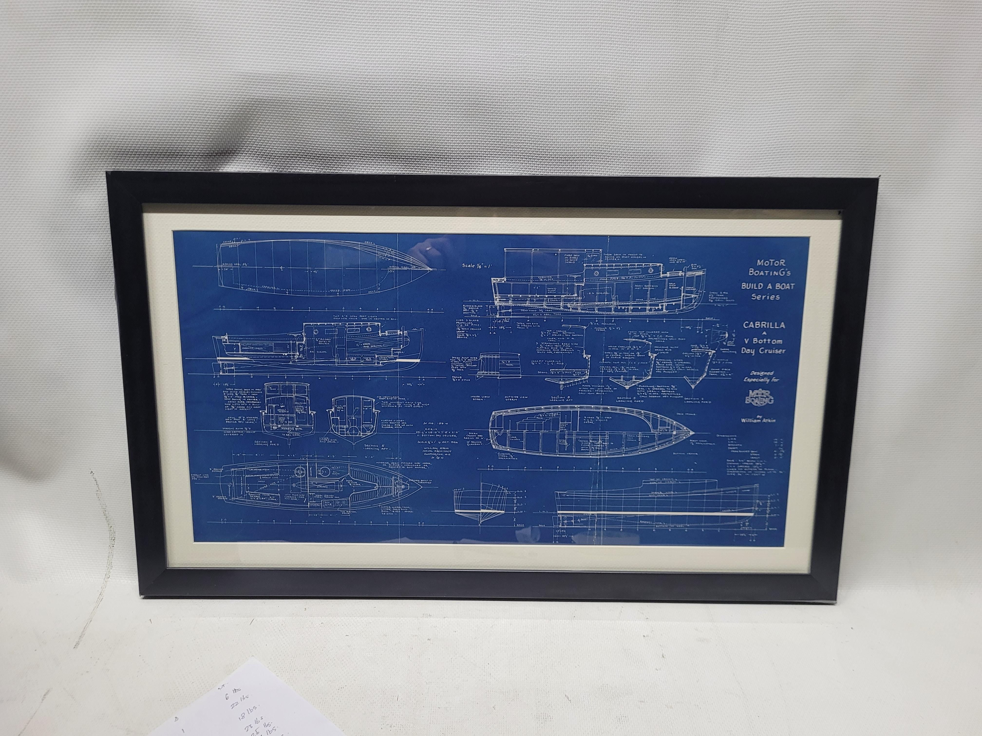 Plan de bateau tiré de la série 