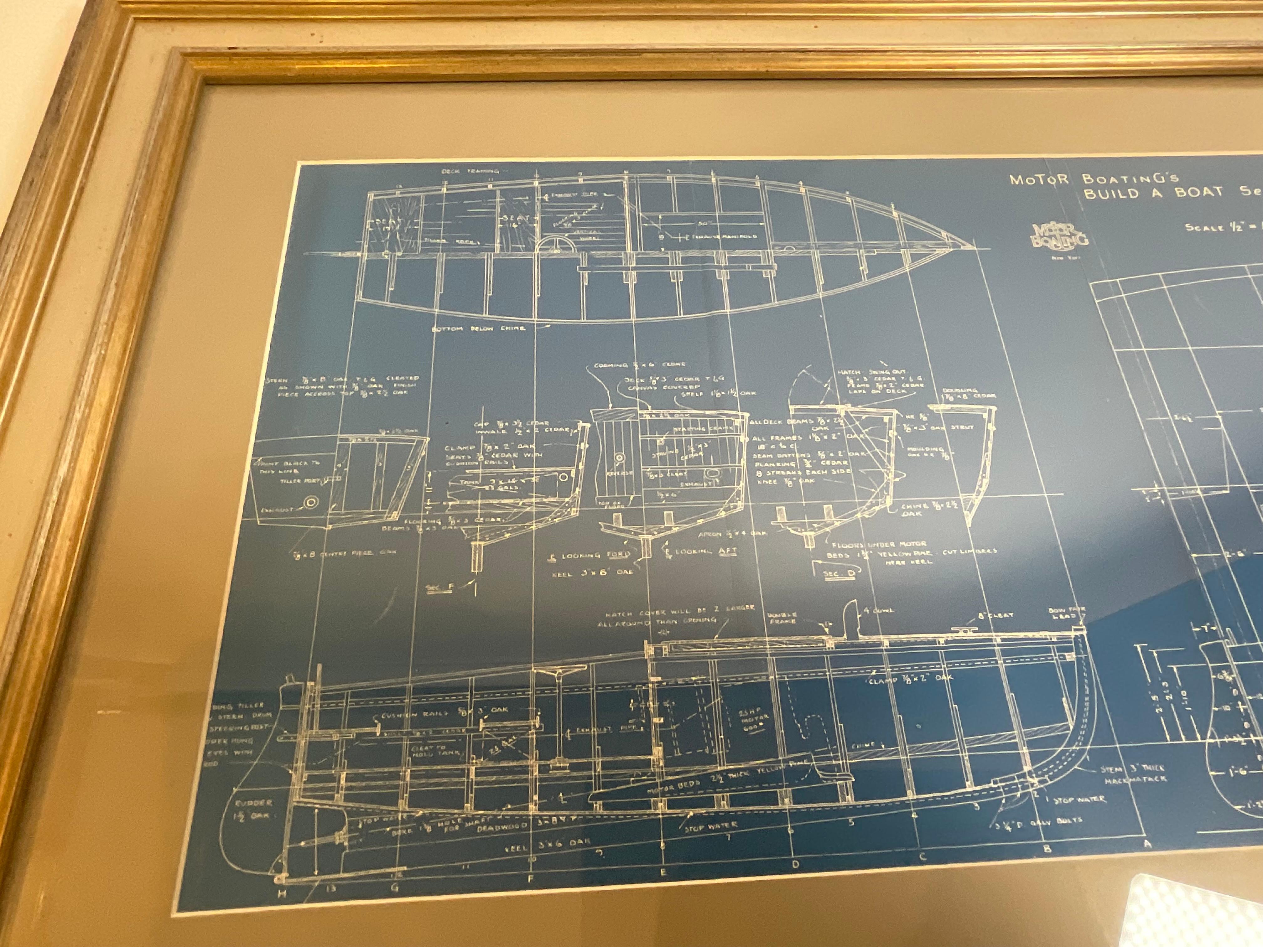 Boat Blueprint of the Runabout 