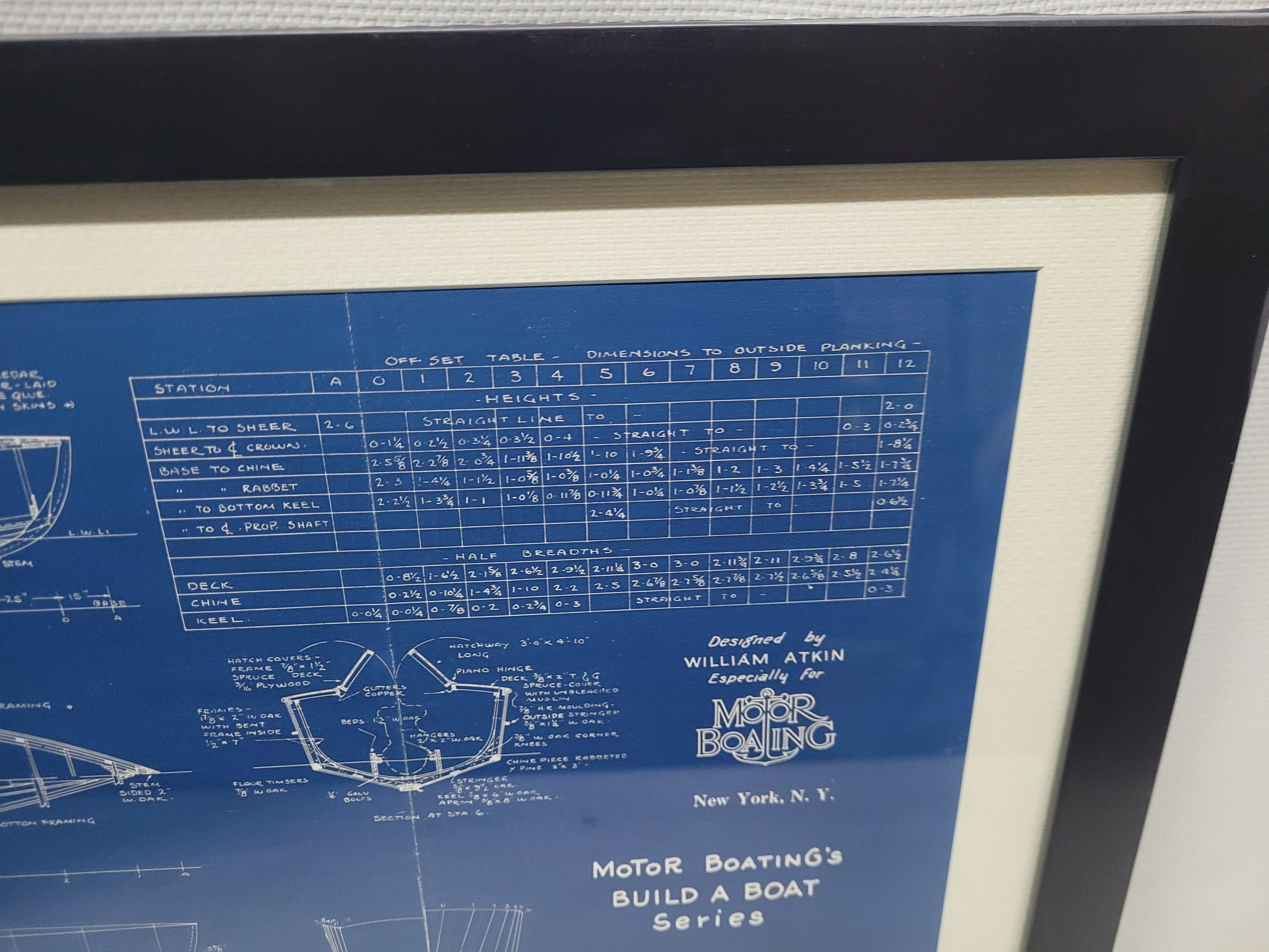 Boat Blueprint of the Runabout 