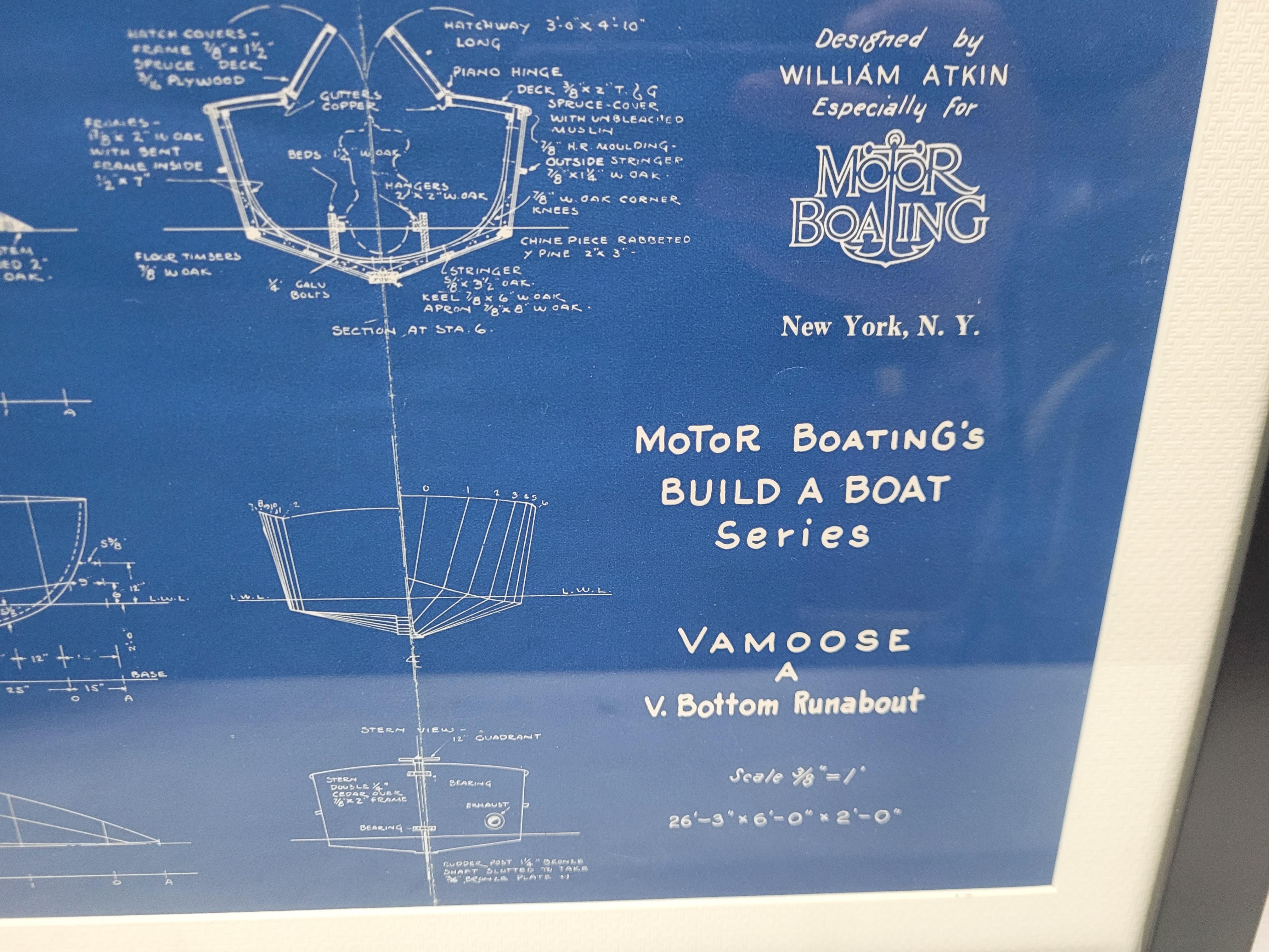 Boat Blueprint of the Runabout 