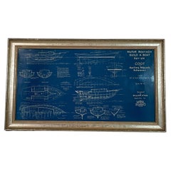 Vintage Boat Blueprint of the Skipjack Coot