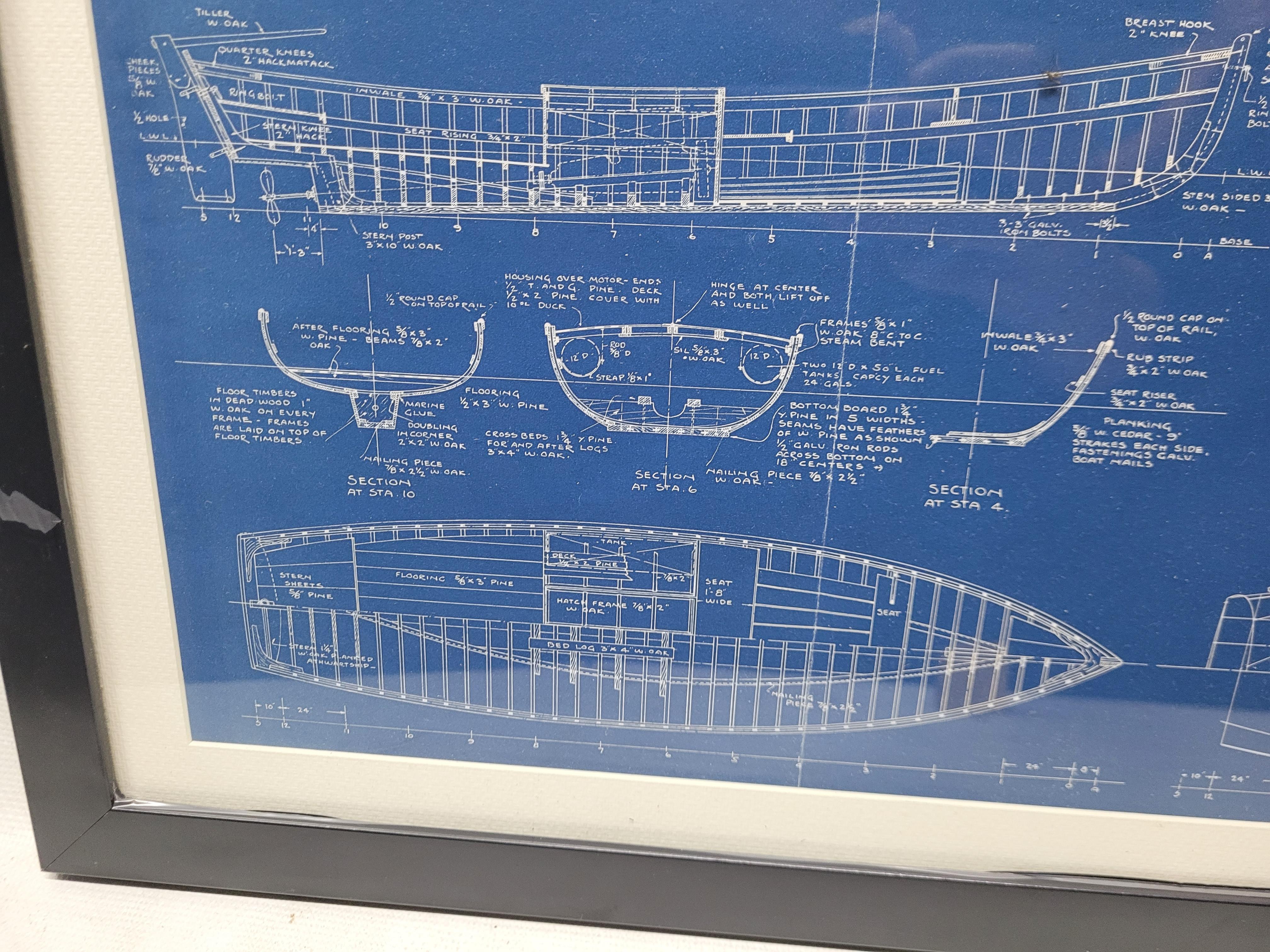 Blueprint of the Sunray de Motor Boating Publications en vente 1