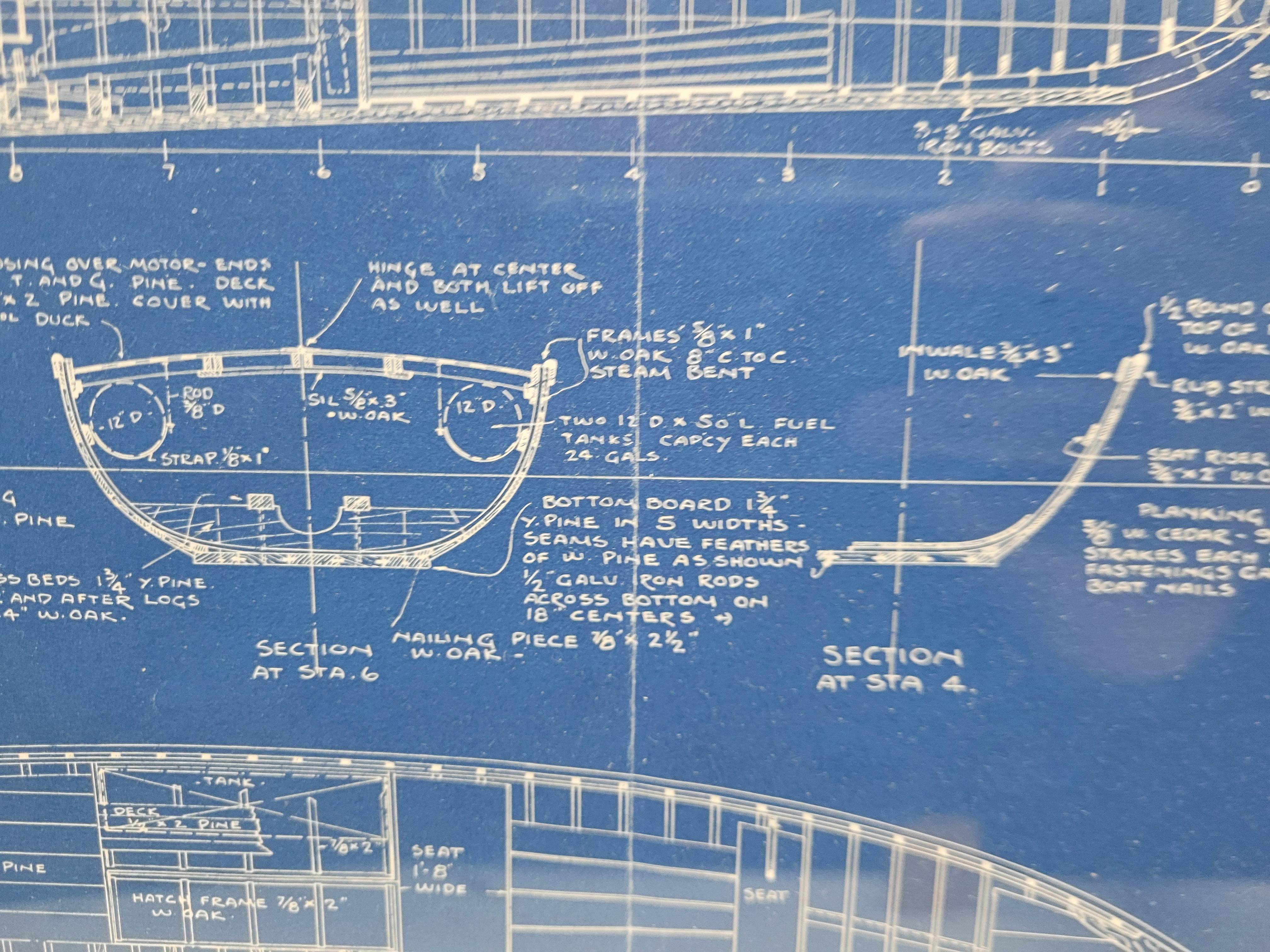 Blueprint of the Sunray de Motor Boating Publications en vente 3
