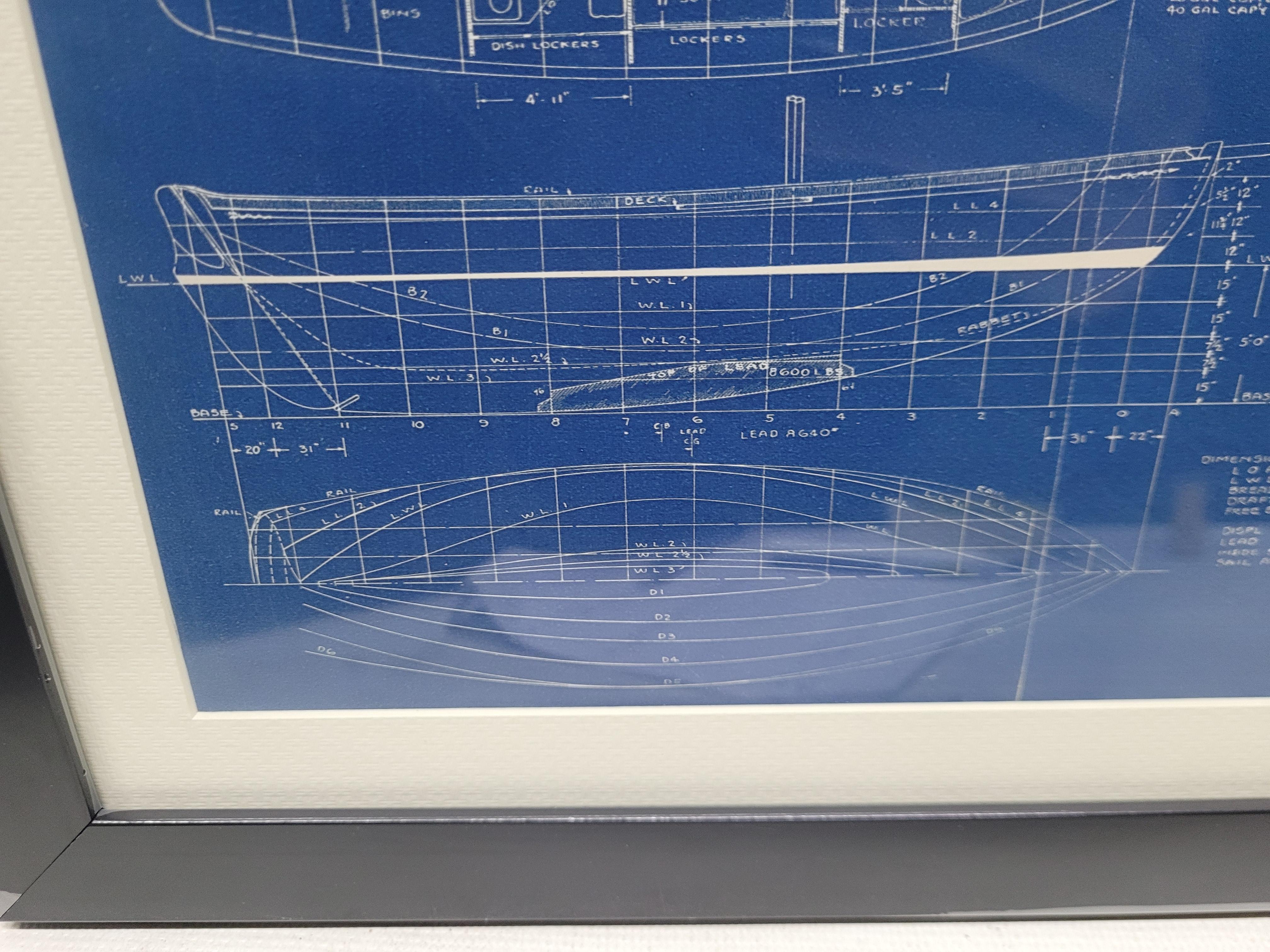 Schema nautico dello yacht 