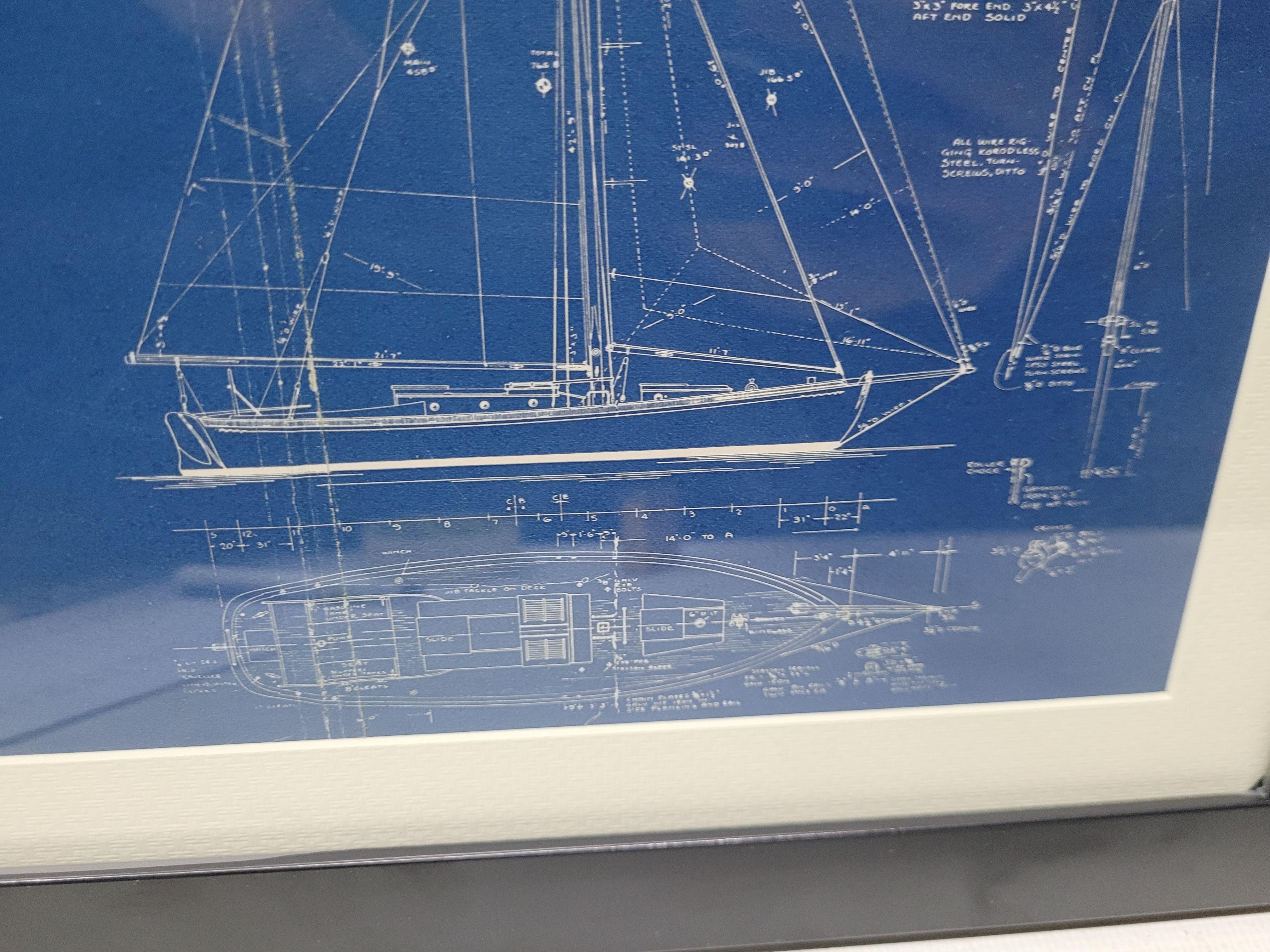 Schema nautico dello yacht 