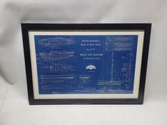 Boat Blueprint of the Yacht "Tally Ho Major" from Motor Boating Publications