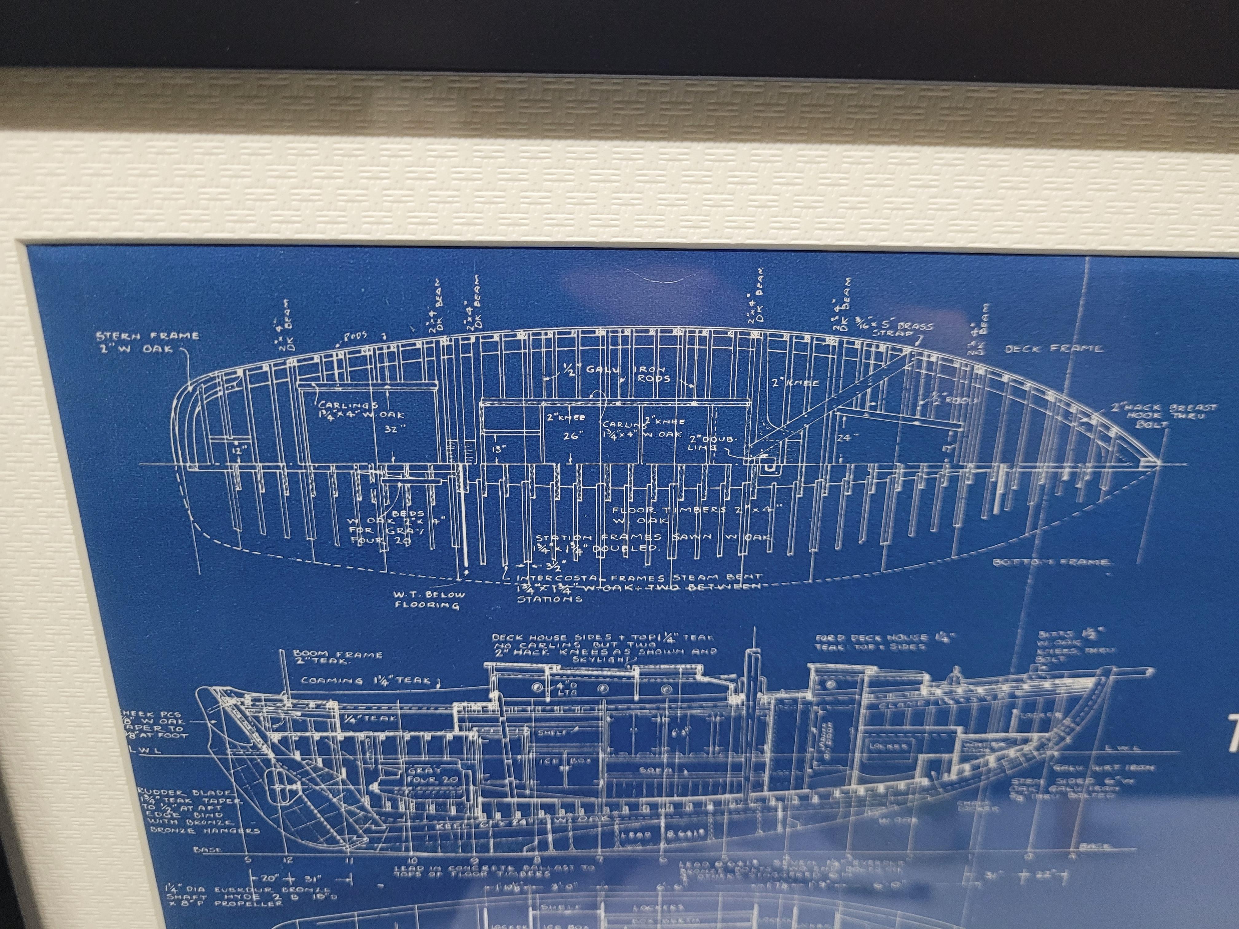Schema nautico dello yacht 