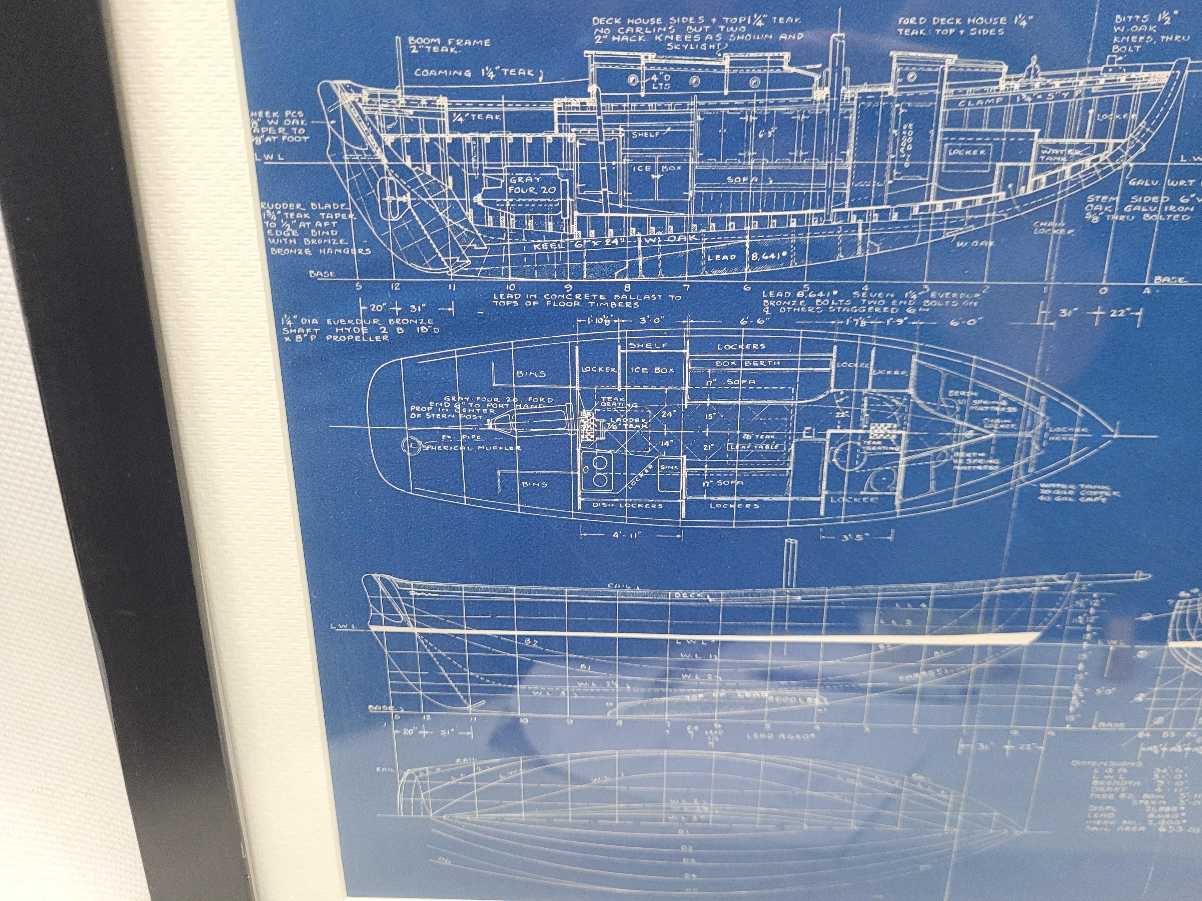 Schema nautico dello yacht 