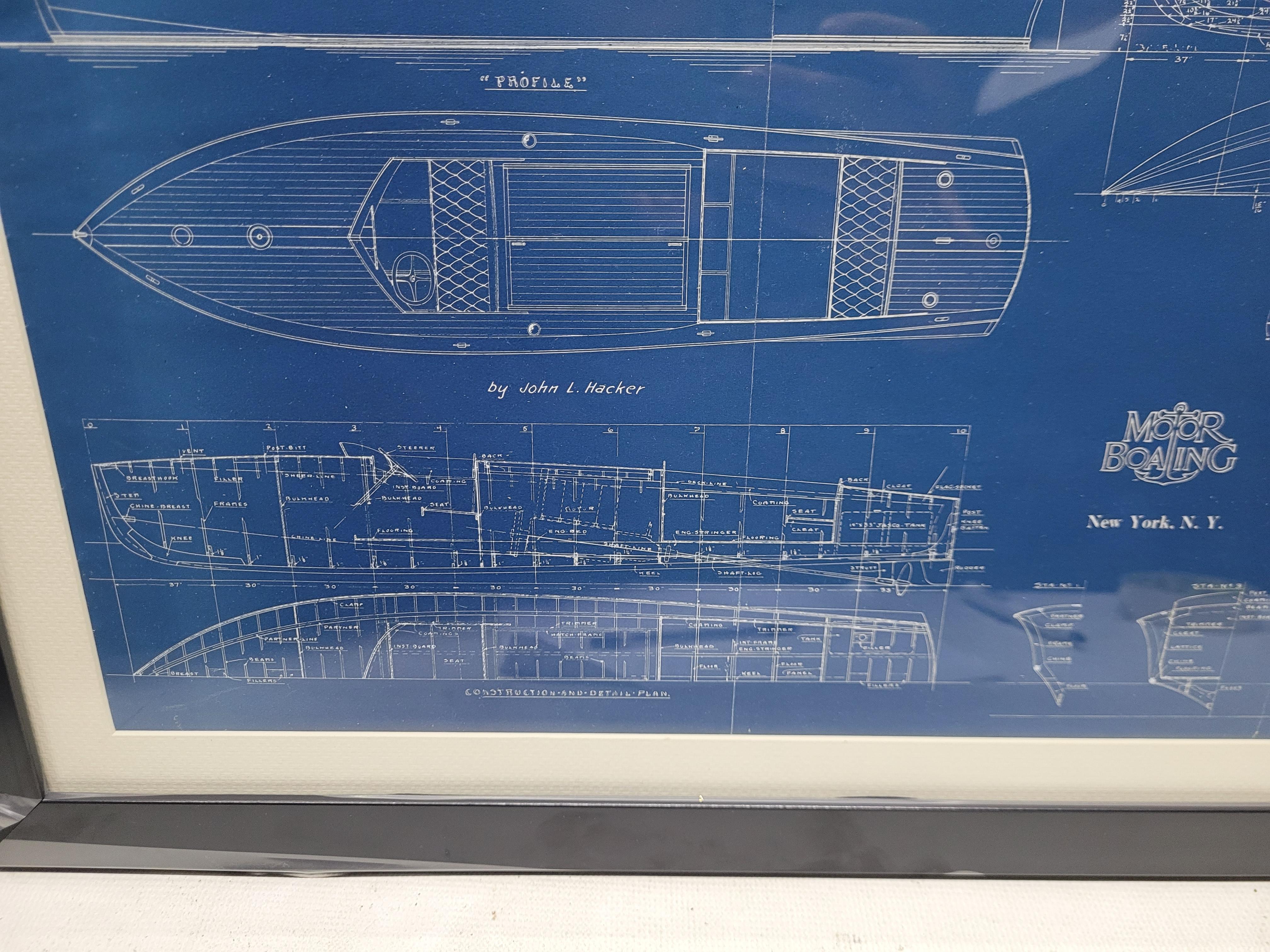 Plan Blueprint du bateau 