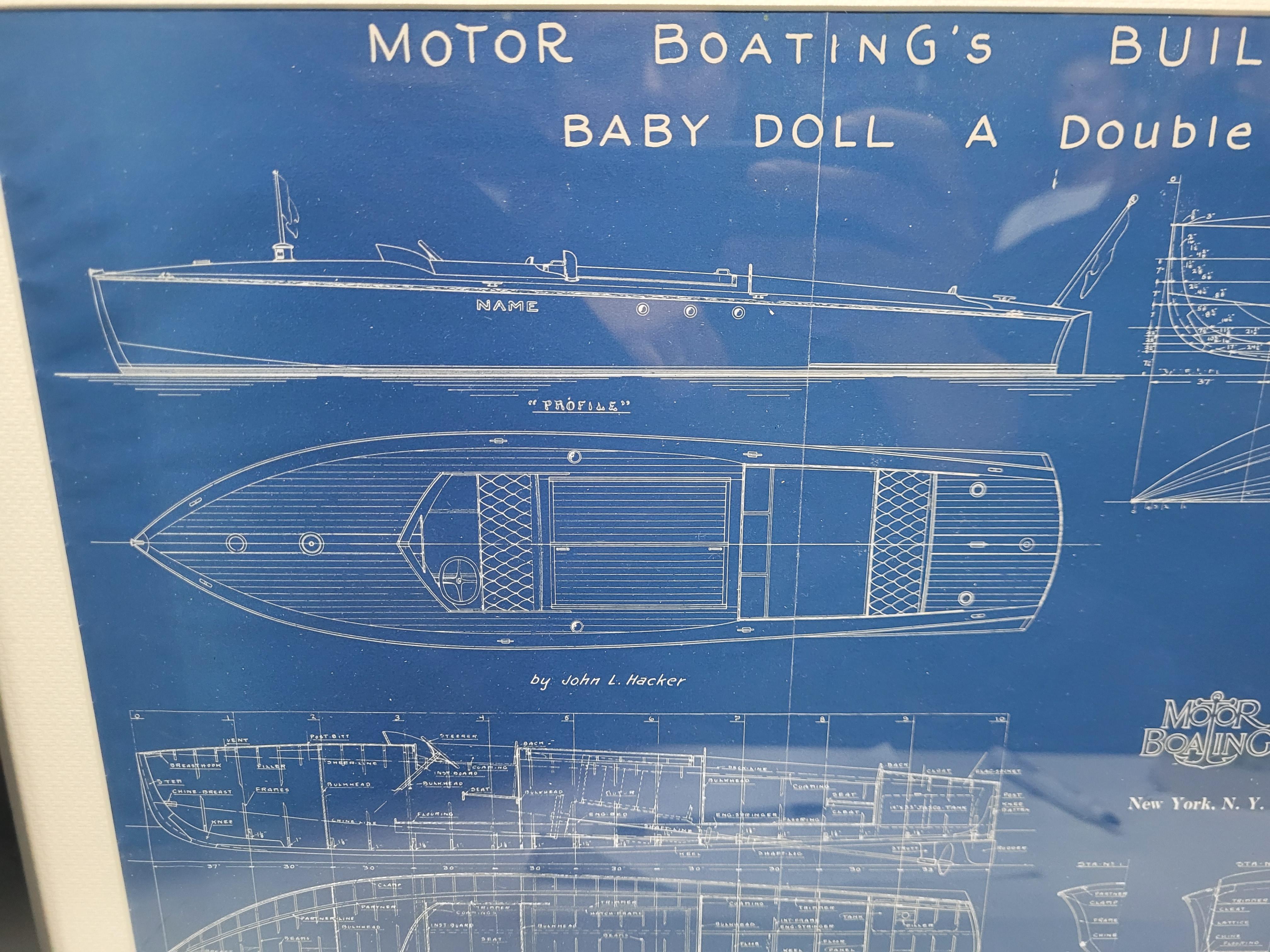 Plan Blueprint du bateau 
