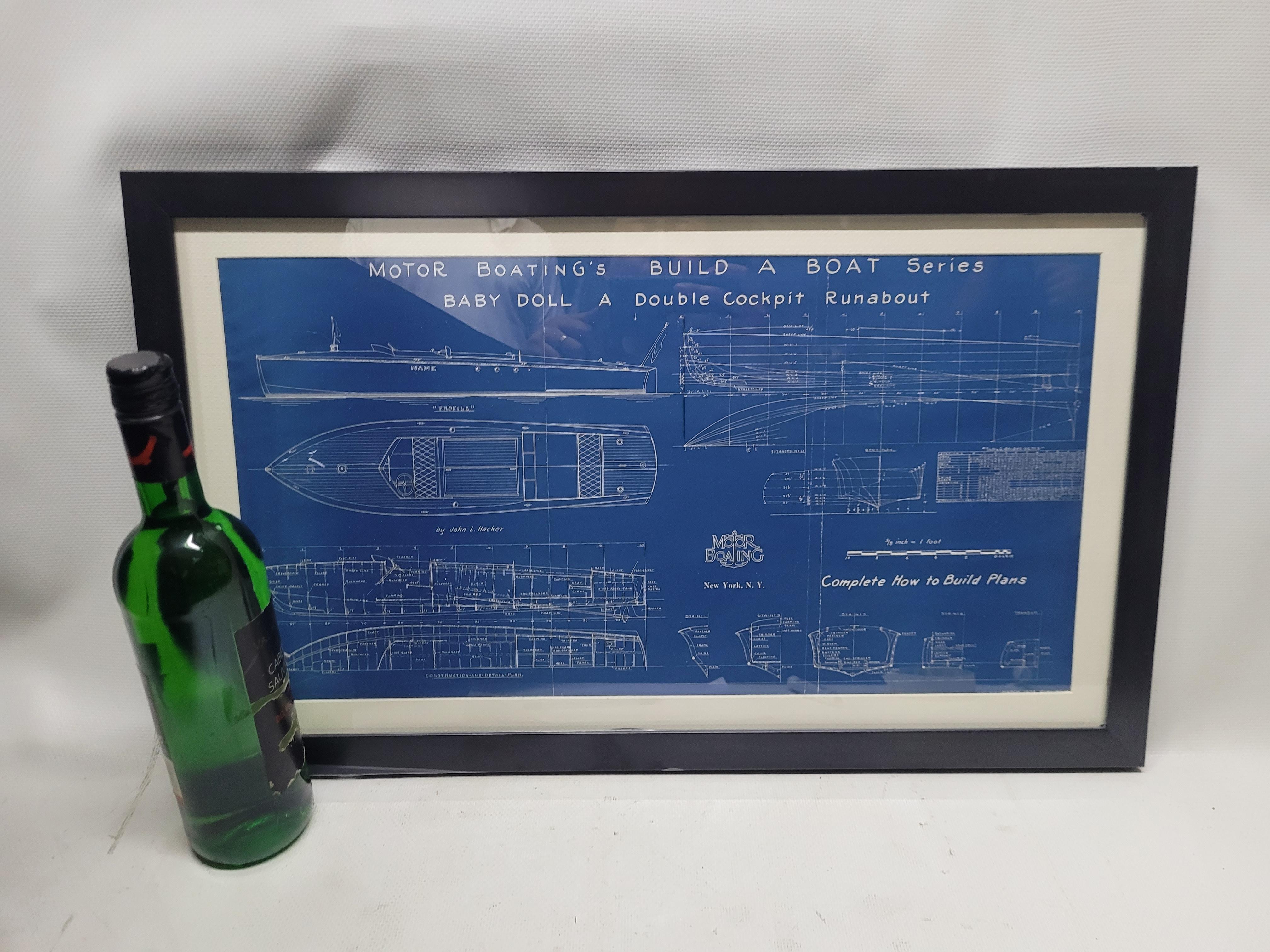 Nord-américain Plan Blueprint du bateau 