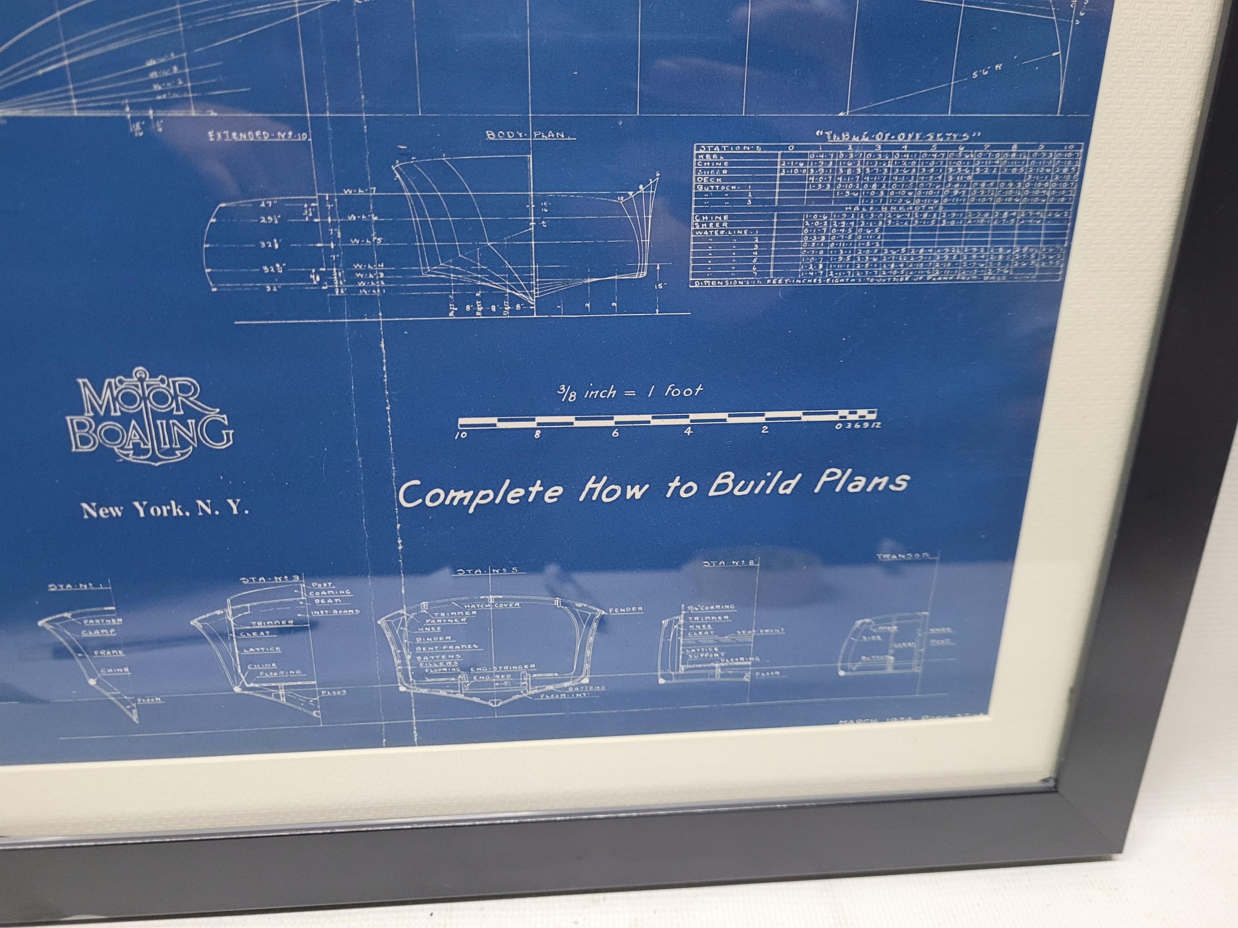 Plan Blueprint du bateau 