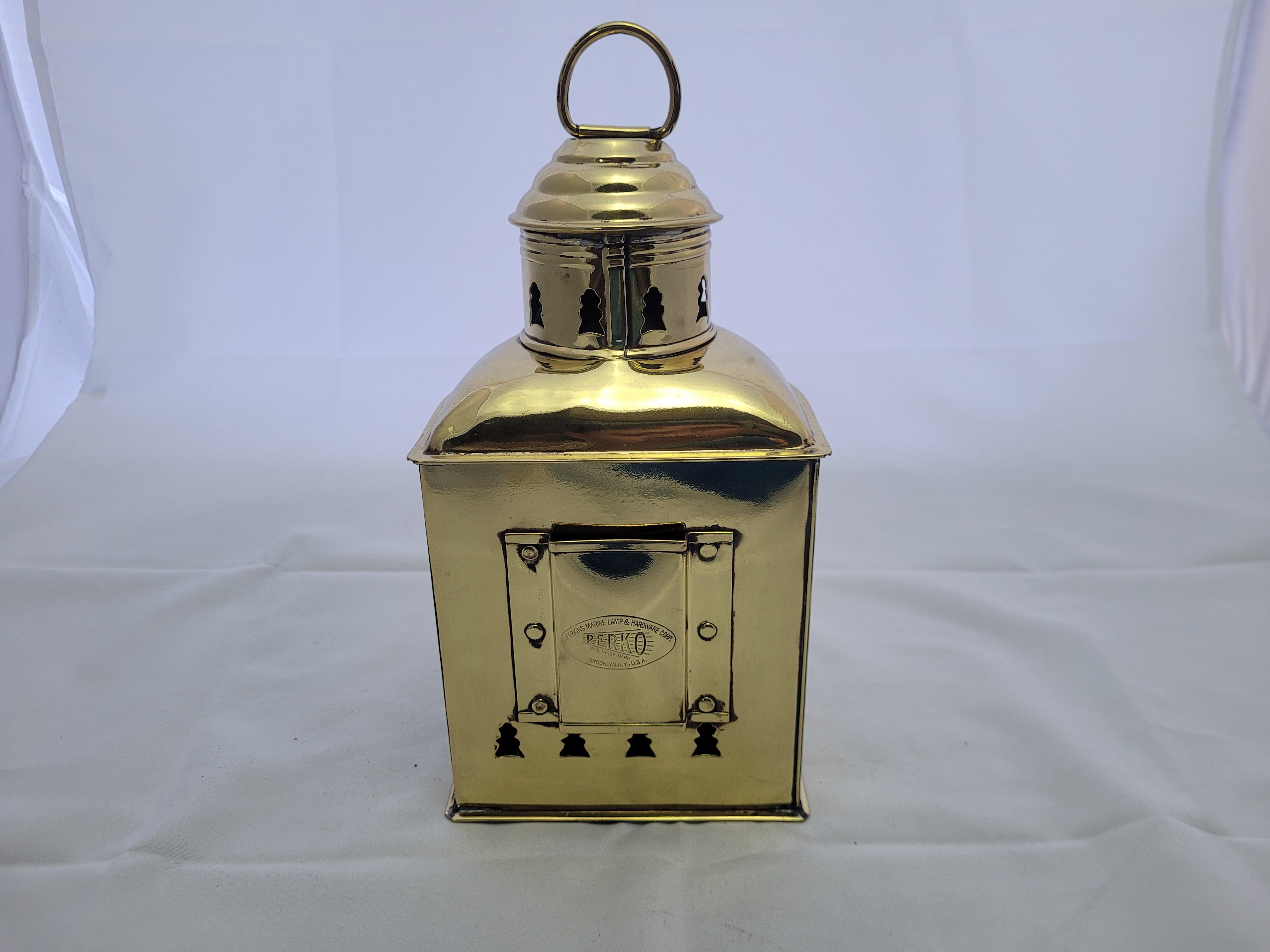 Boat Lantern with Red and Blue Lenses For Sale 3