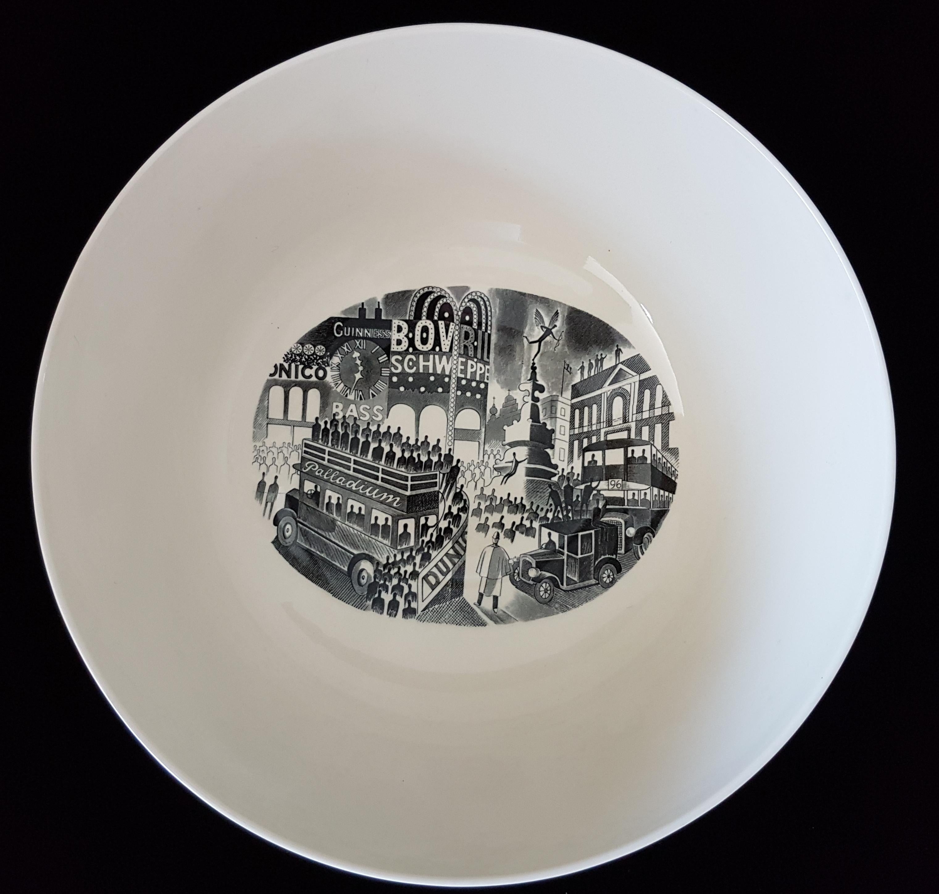 Art Deco Boat Race Bowl, by Eric Ravilious, Wedgwood 1973 For Sale