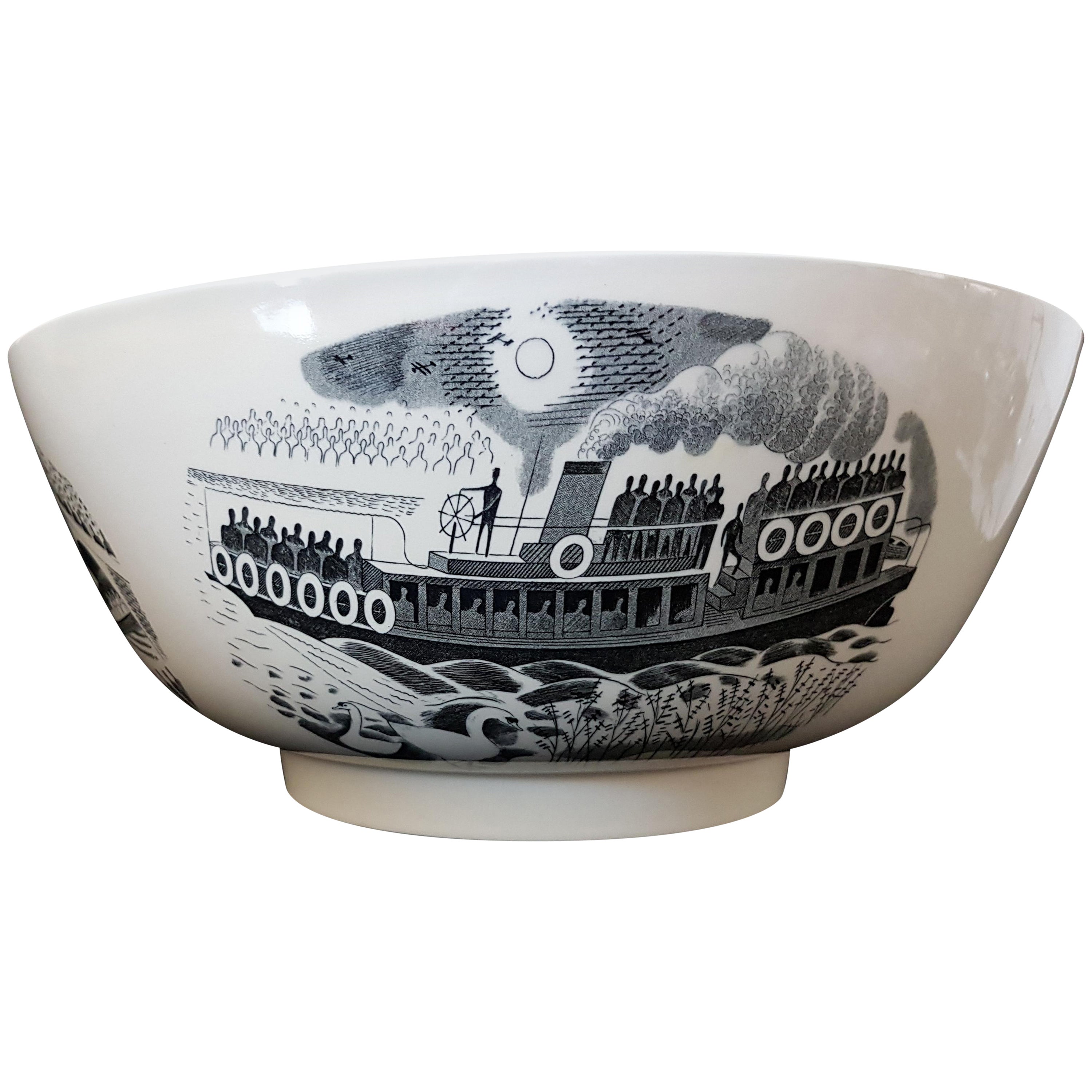 Bol de course de bateaux Eric Ravilious, Wedgwood 1973