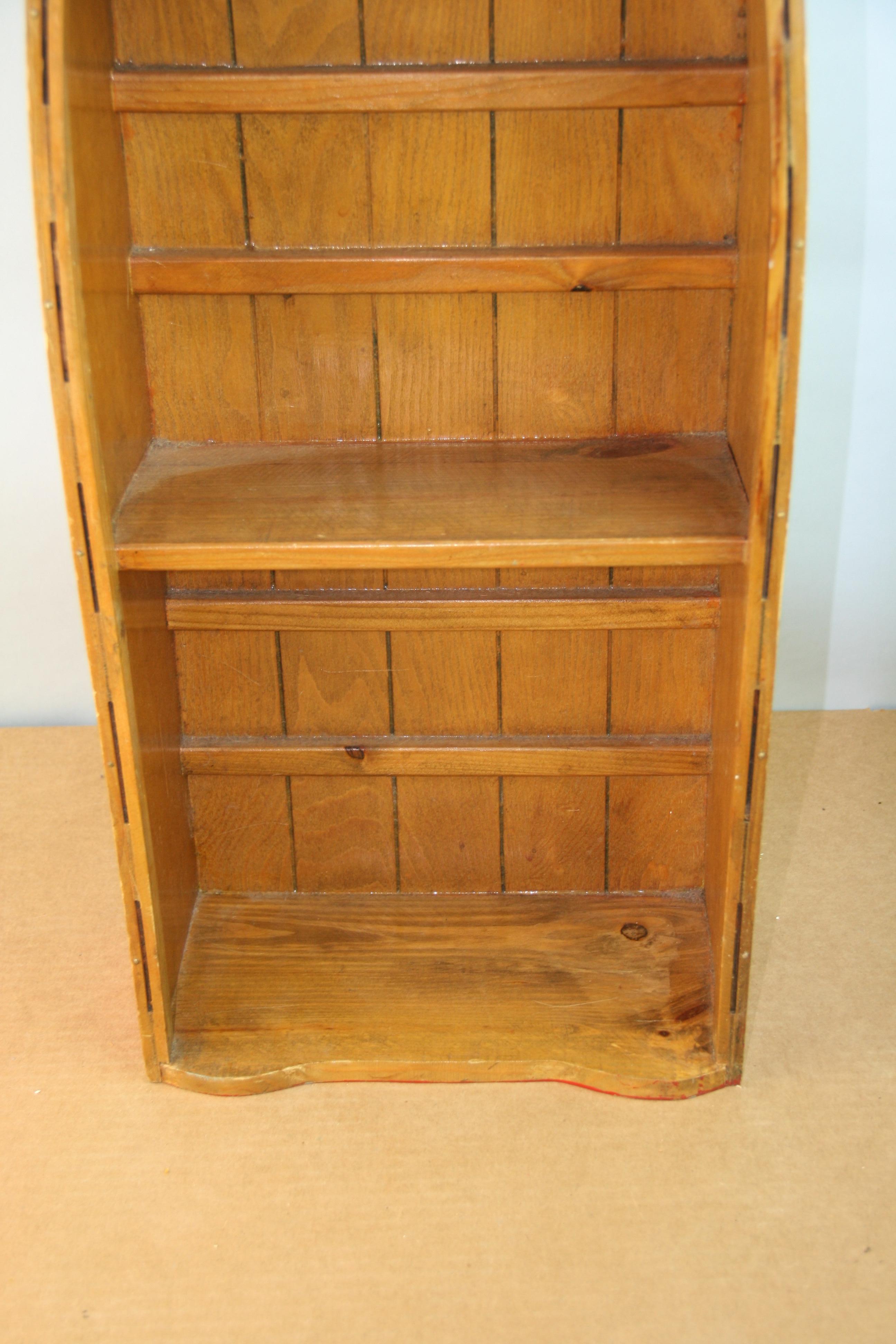 Mid-20th Century Boat Shaped Wall Shelves/Bookcase