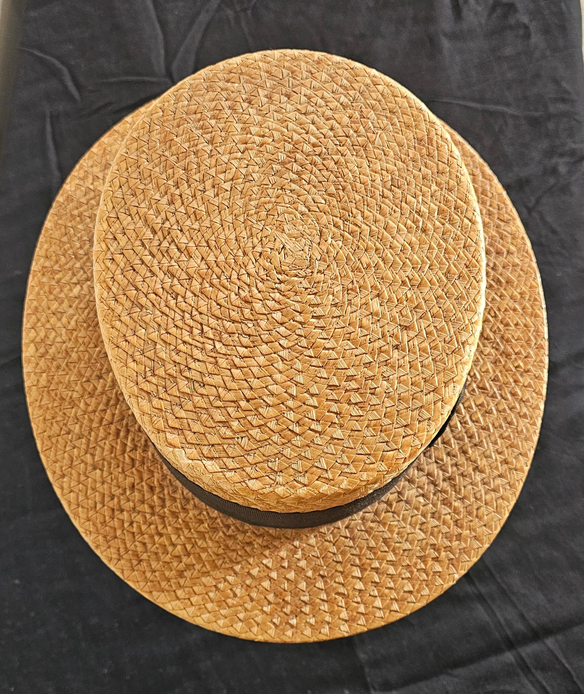 Colonial britannique Chapeau canotier en vente