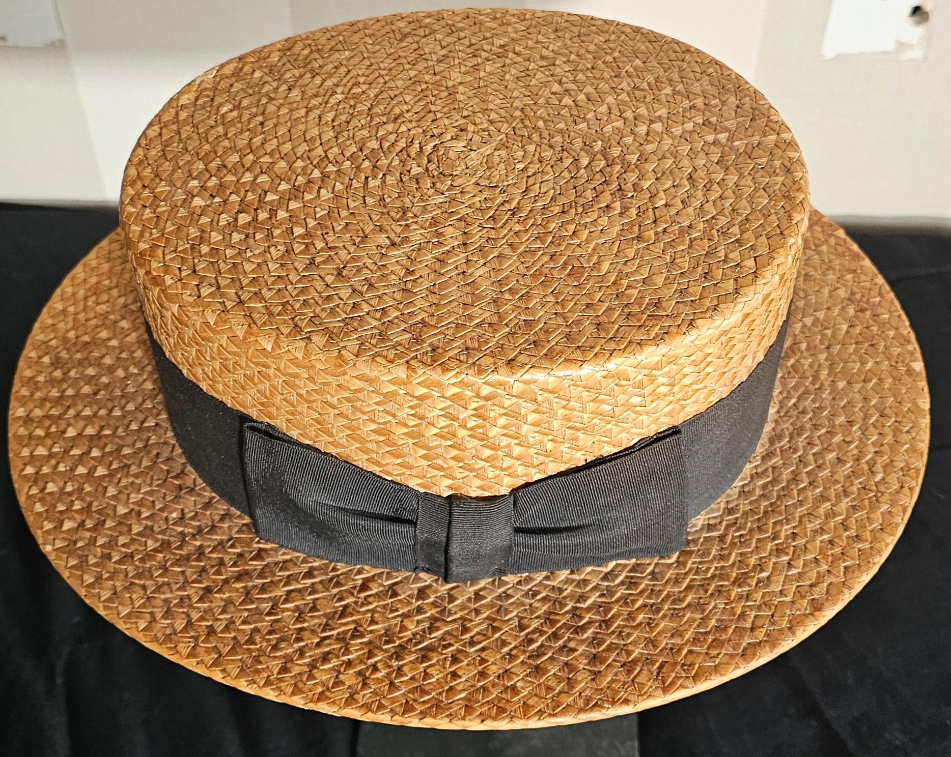 Anglais Chapeau canotier en vente