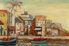 Boats and Buildings Painting