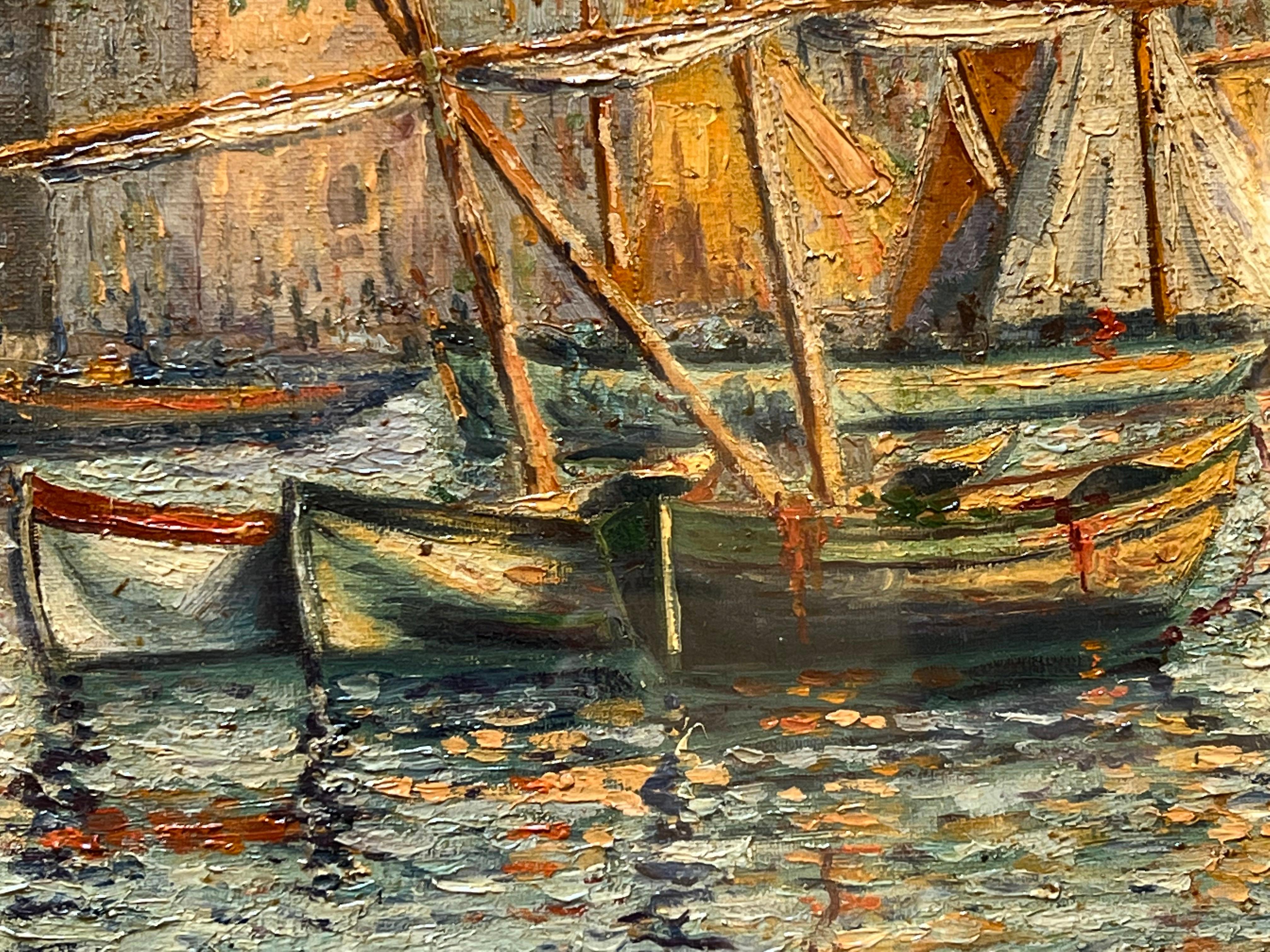 Boats in Portofino. Italy, 1920 For Sale 1