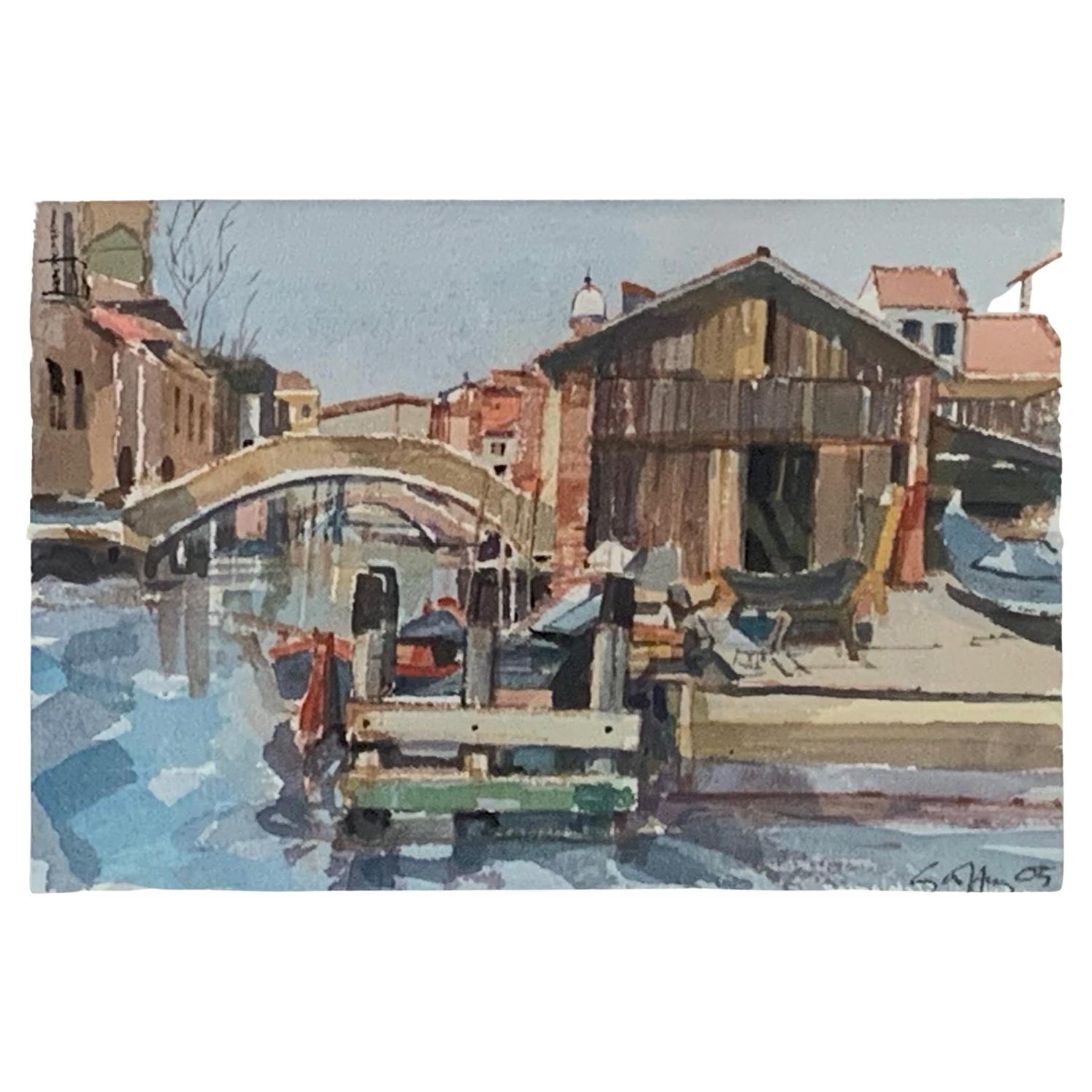 Boatyard At San Trovaso, Venice, Geoffrey Humphries