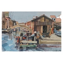Boatyard At San Trovaso, Venice, Geoffrey Humphries