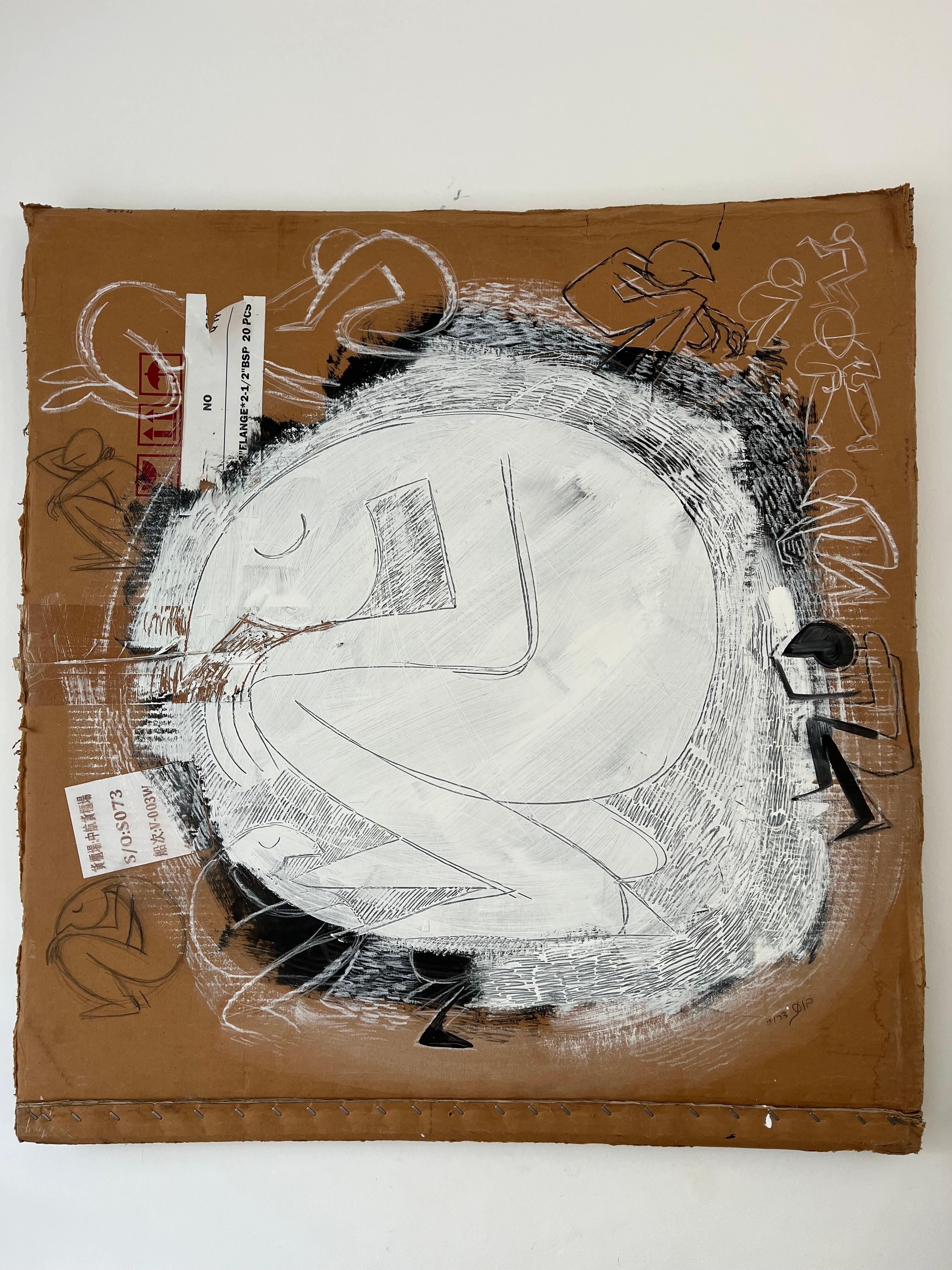 Inner Dimension I - figurative painting, street art