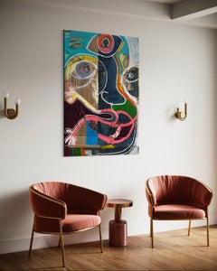 Reach out I - figurative painting, street art