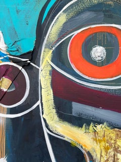 Reach out II - figurative Malerei, Straßenkunst